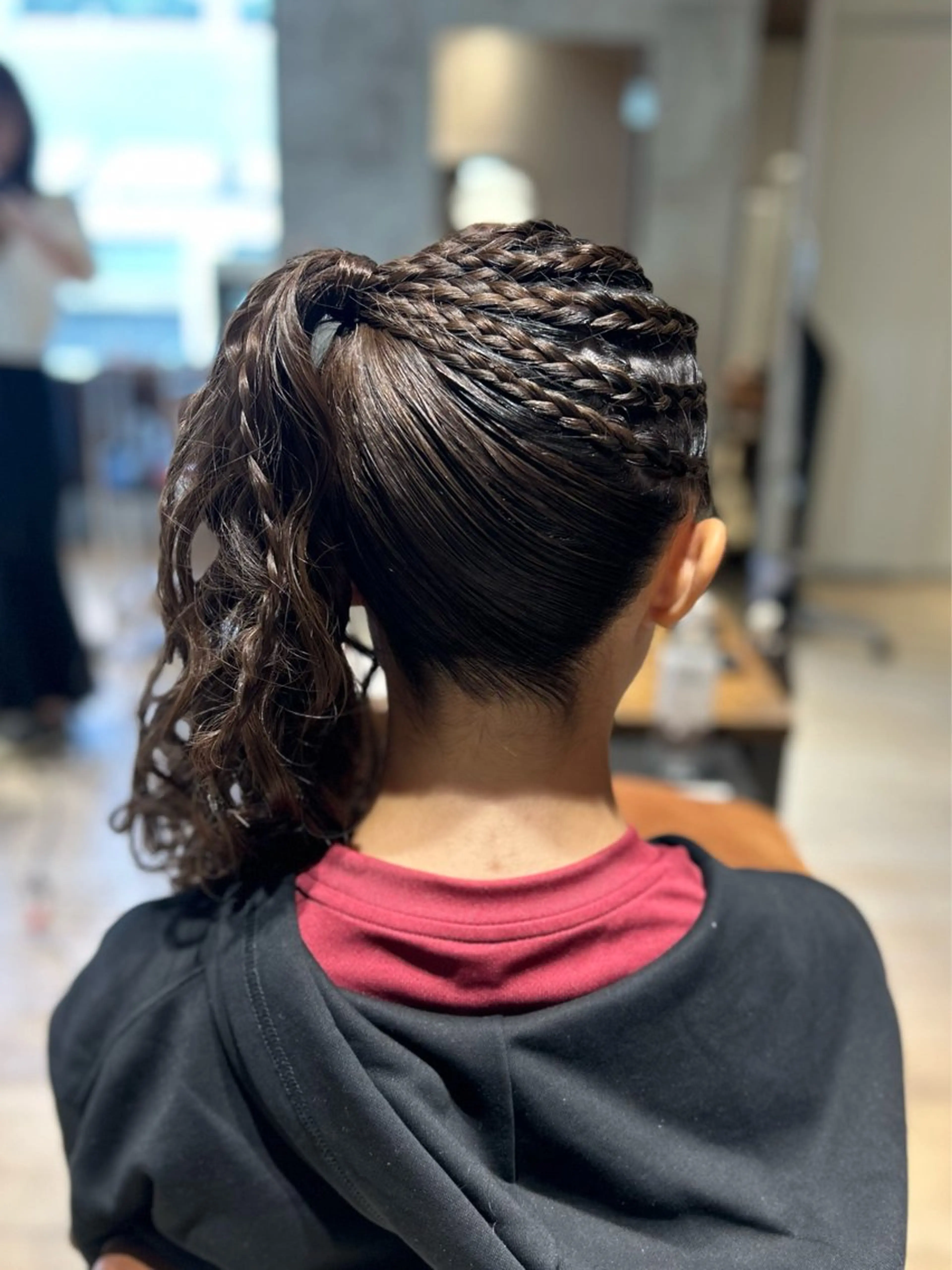 ロング カラー ヘアアレンジ ヘアセット 髙木美緒🌿 レイヤー/アレンジのヘアスタイル