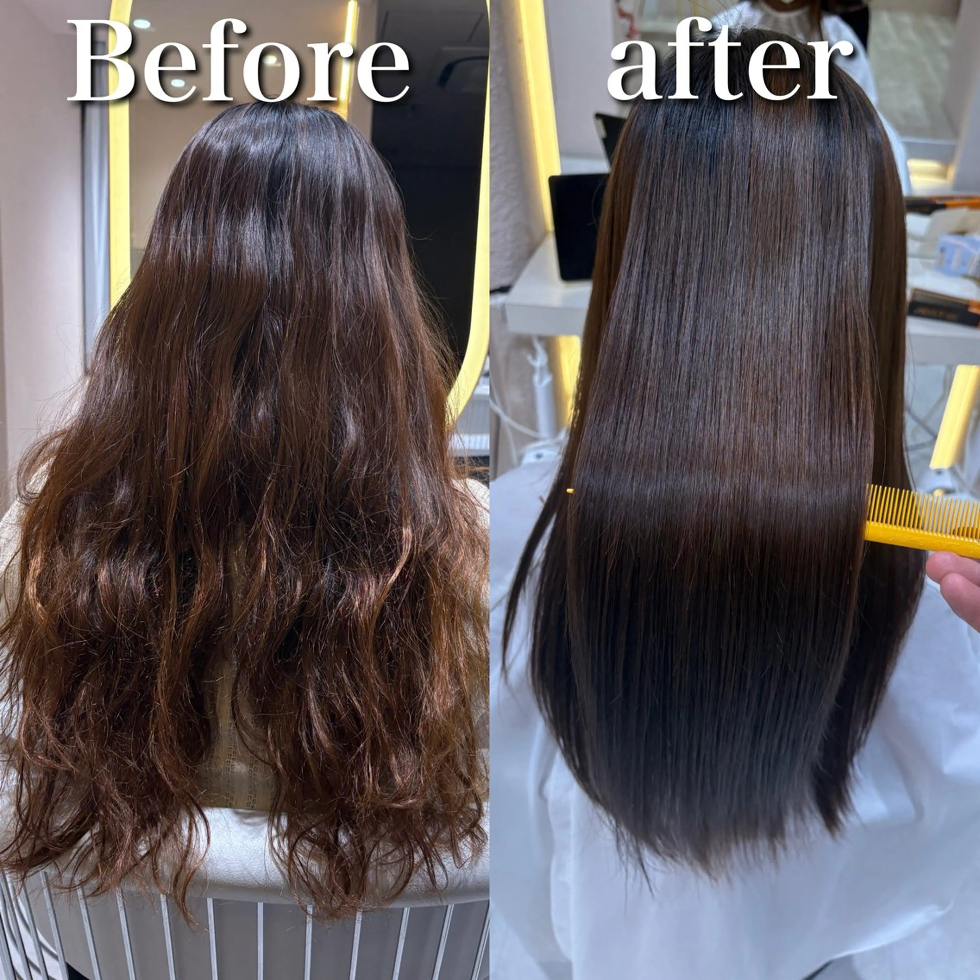 ミディアム 縮毛矯正 カット ヘアカラー 縮毛矯正 レイヤーボブ特化/ 横浜/伊藤　怜のヘアスタイル