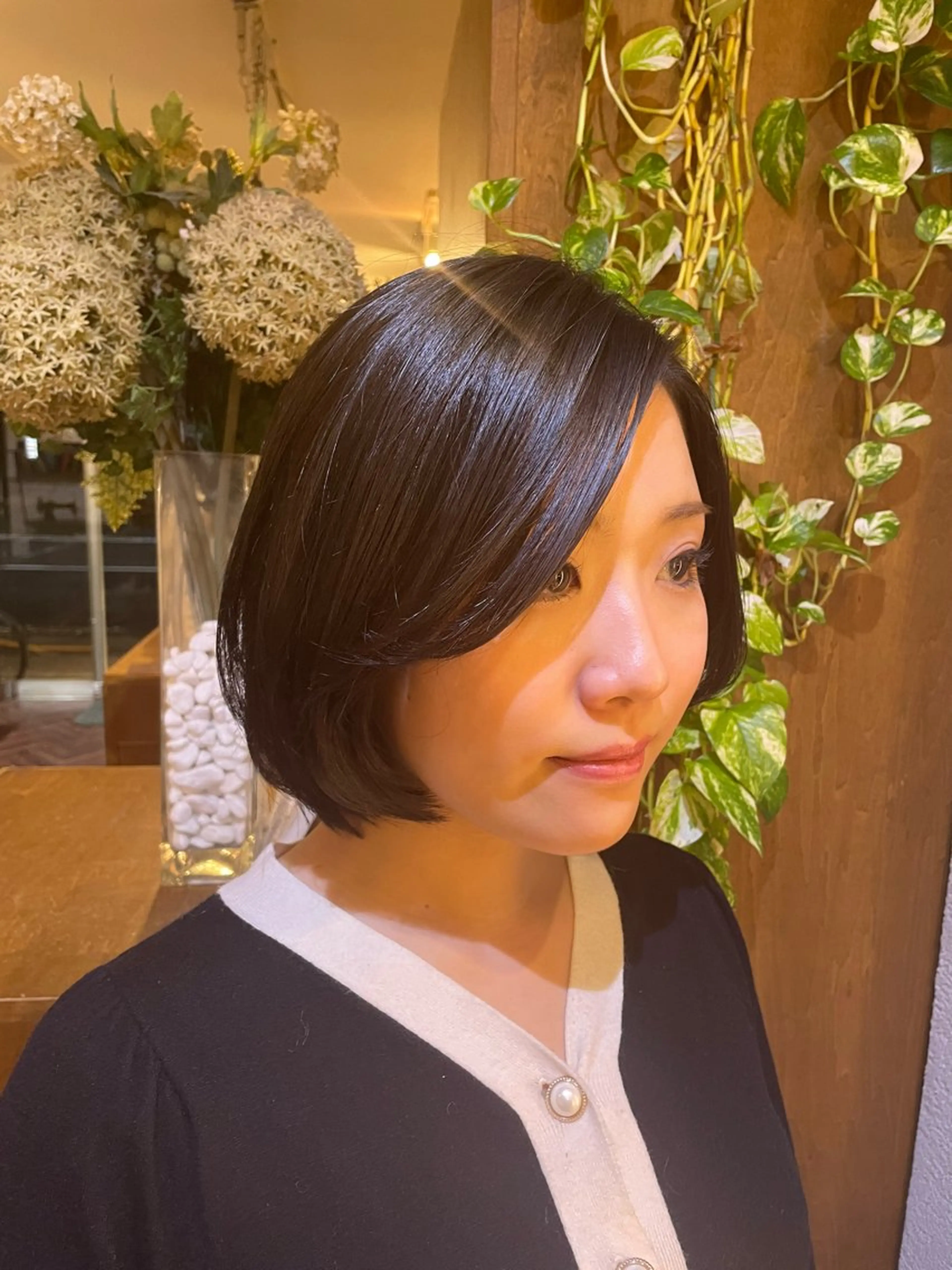 ショート ボブ 韓国風ヘア カット ナチュラル🧡可愛い MINAMIのヘアスタイル