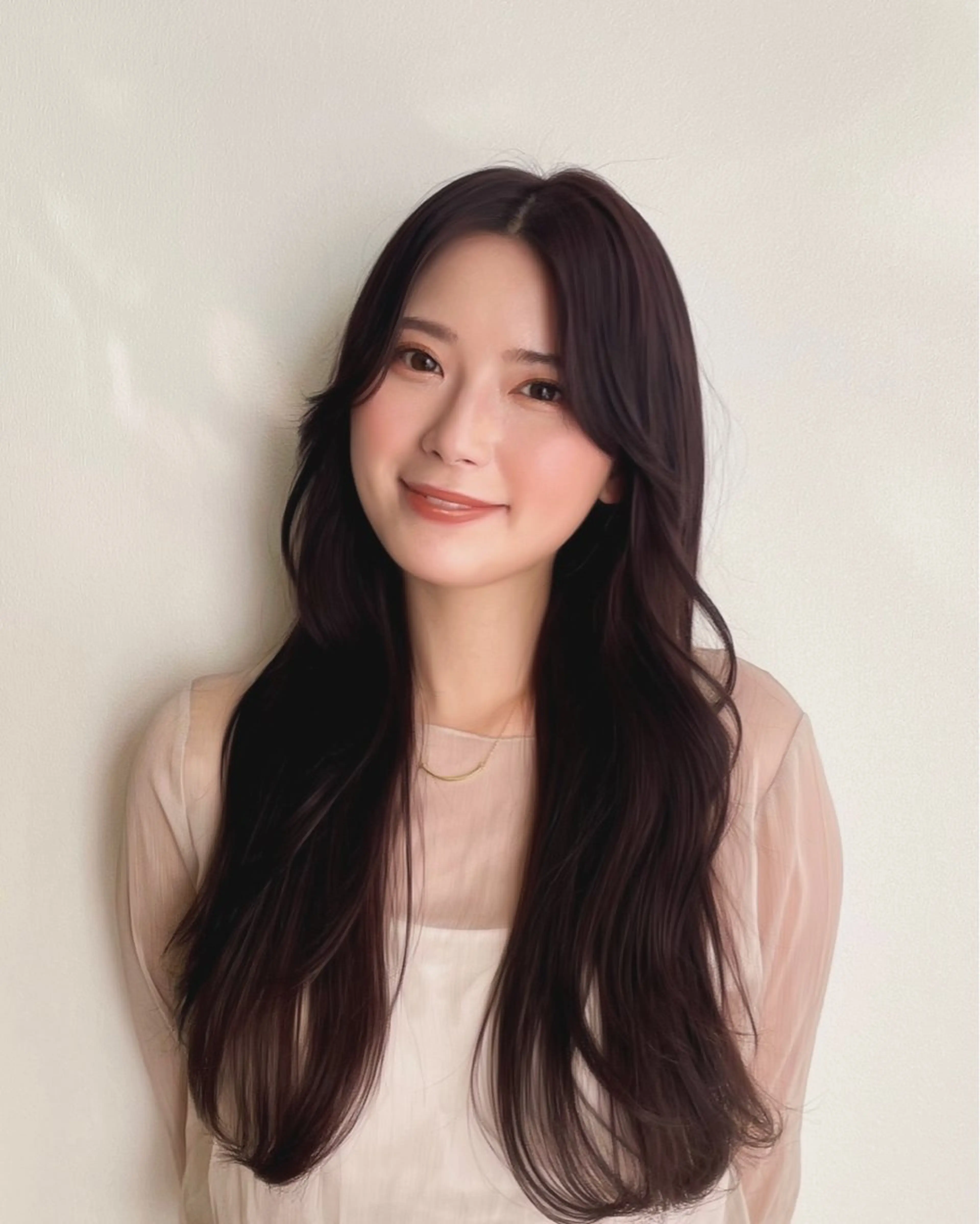 ロング カラー ren ボブロブ/ミディアムのヘアスタイル