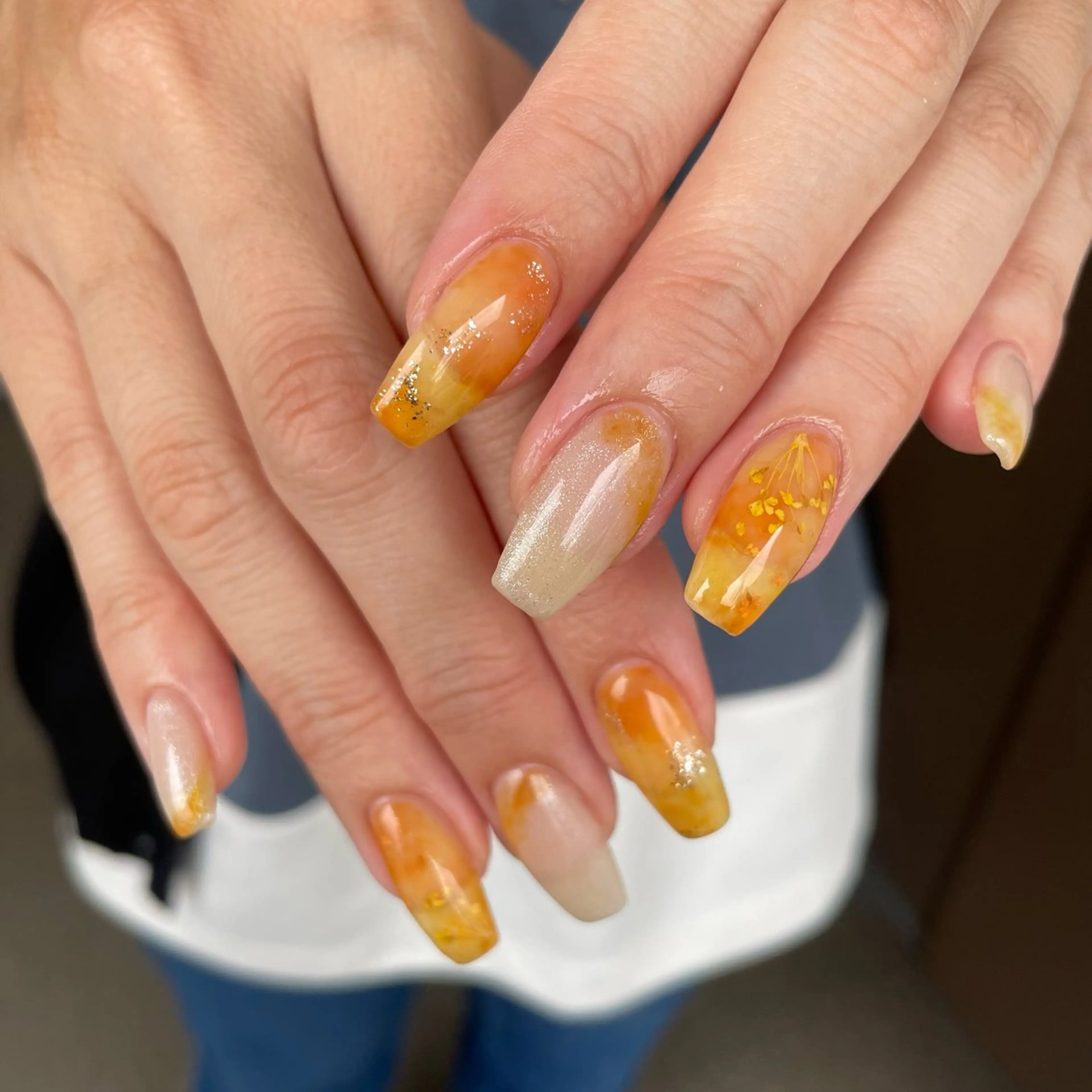 ネイル ハンドネイル カメレオン京橋🌻 草葉由佳のネイルデザイン