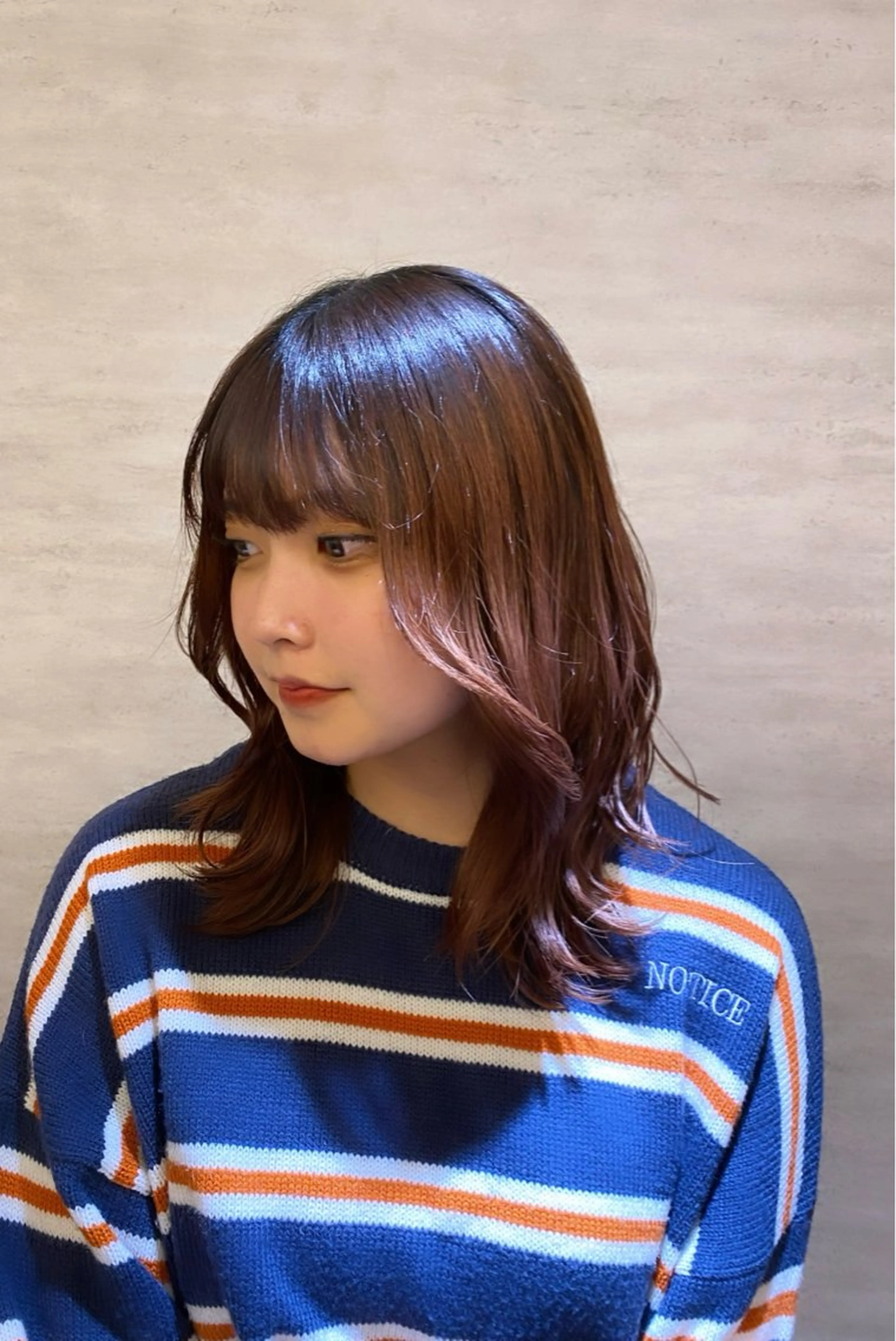 ミディアム 森 千風優のヘアスタイル