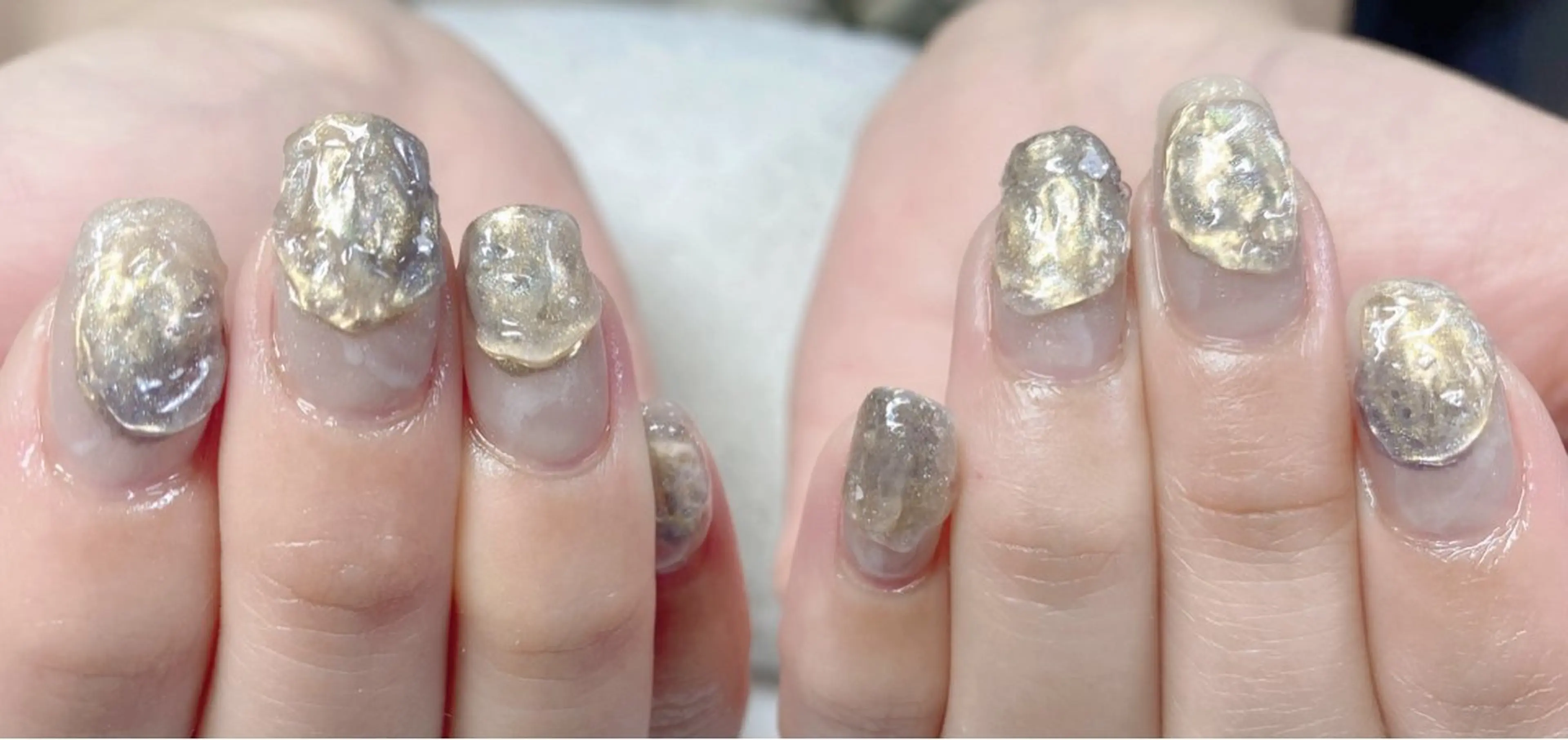 ネイル 持ち込み ニュアンスネイル🌈 MYU Nailsのネイルデザイン
