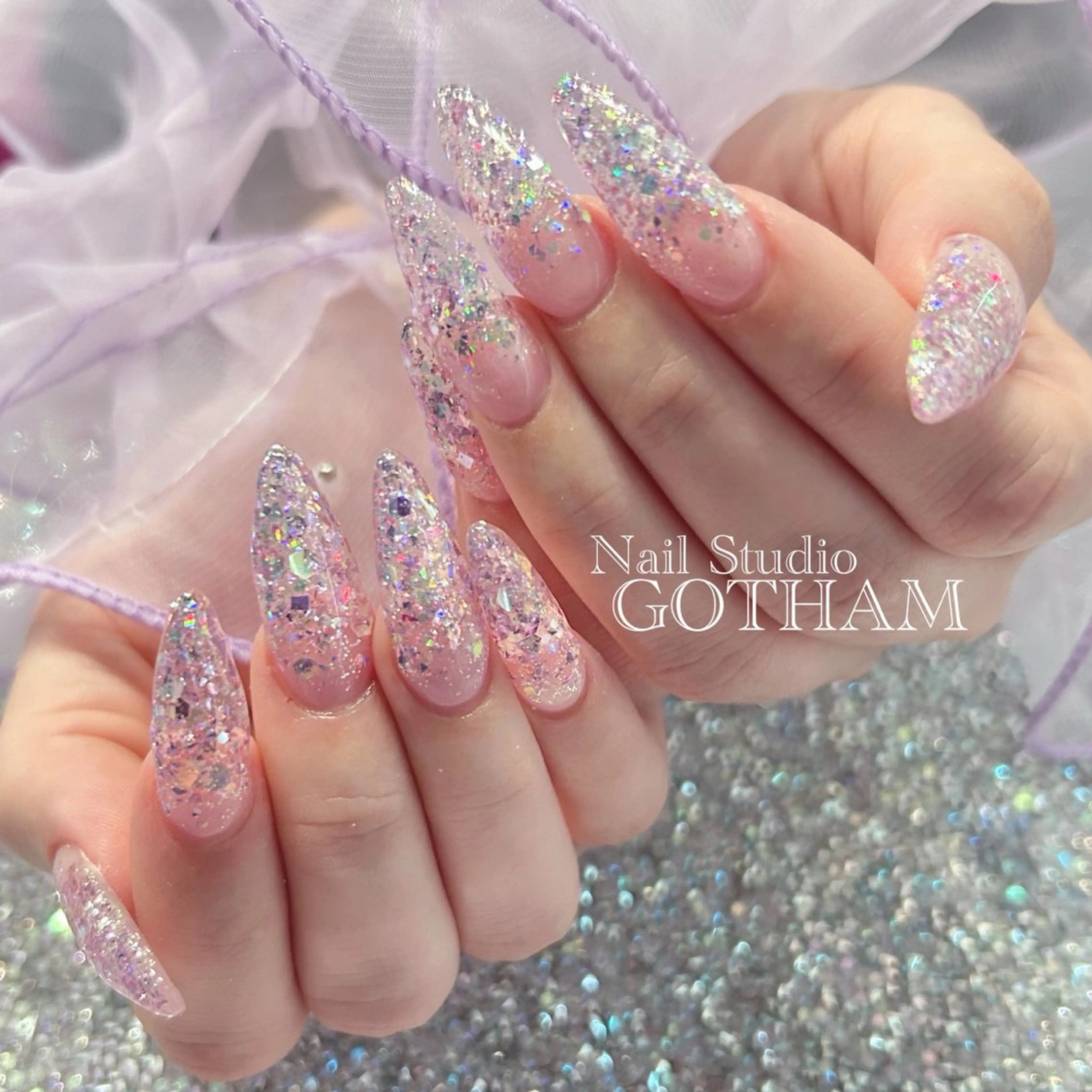 ネイル ハンドネイル 高円寺駅からすぐ🌈 ネイルGOTHAMのネイルデザイン