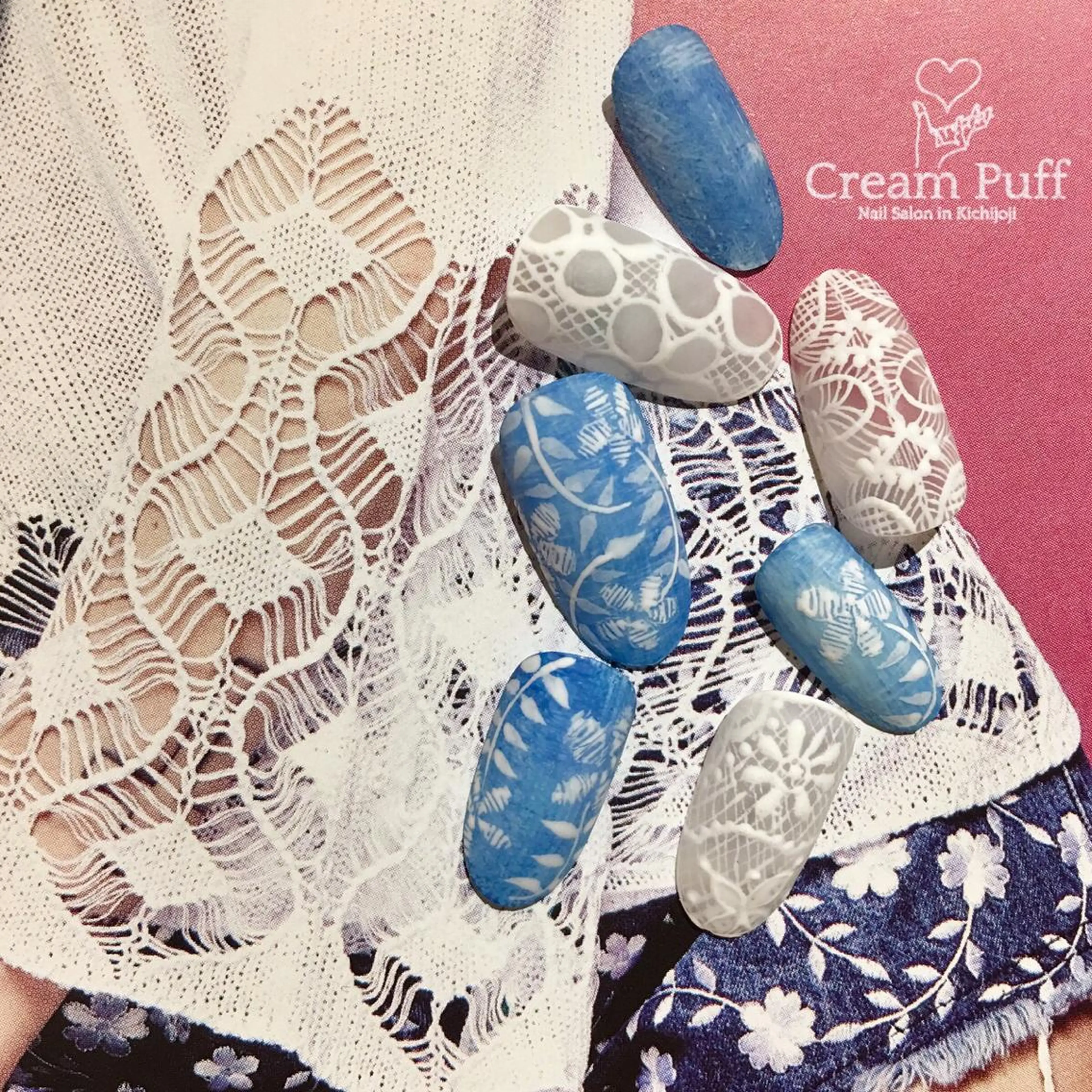 ネイル アートネイル レース HAMANO MIKAのネイルデザイン