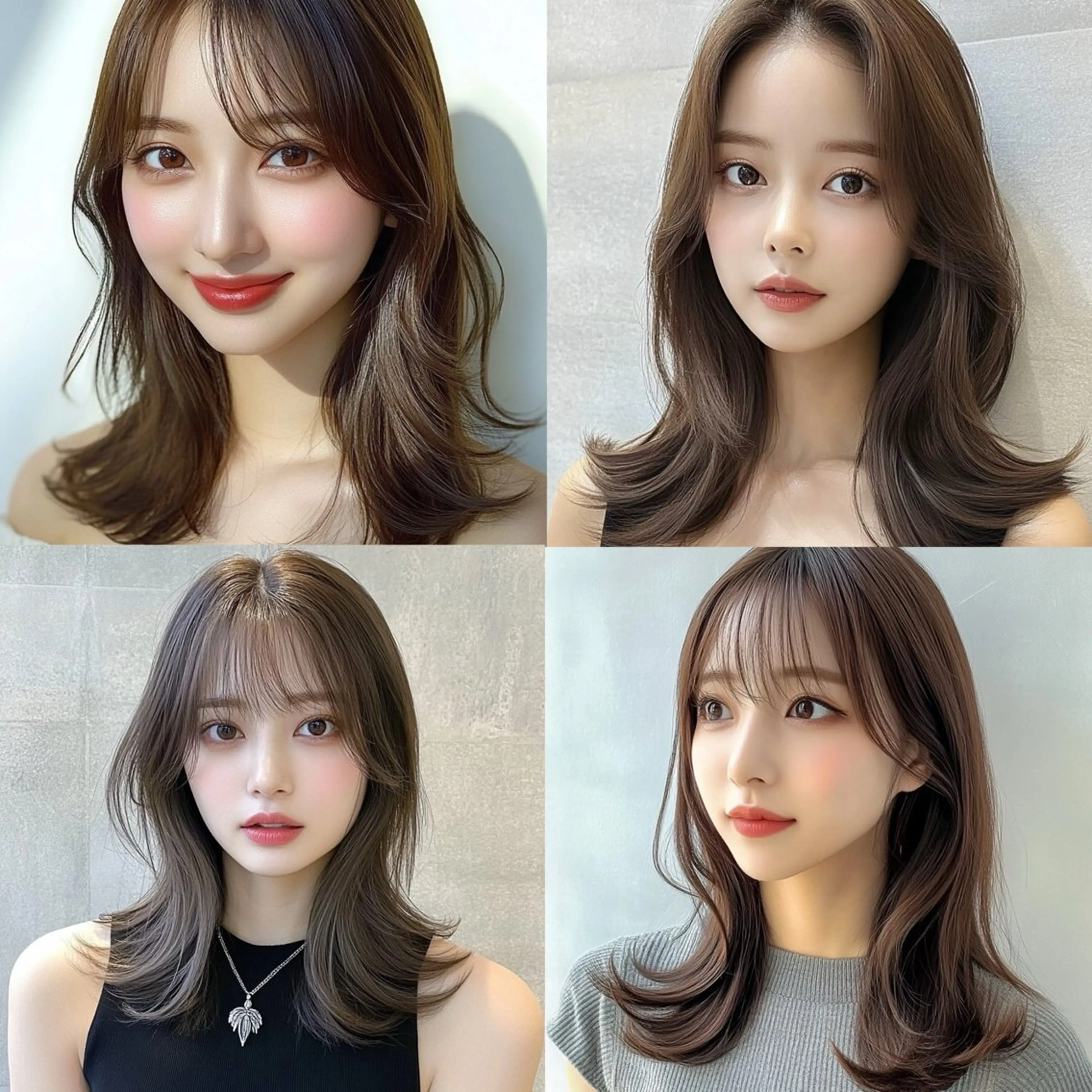 ミディアム レイヤー×顔周 り×髪質改善/MIUのヘアスタイル