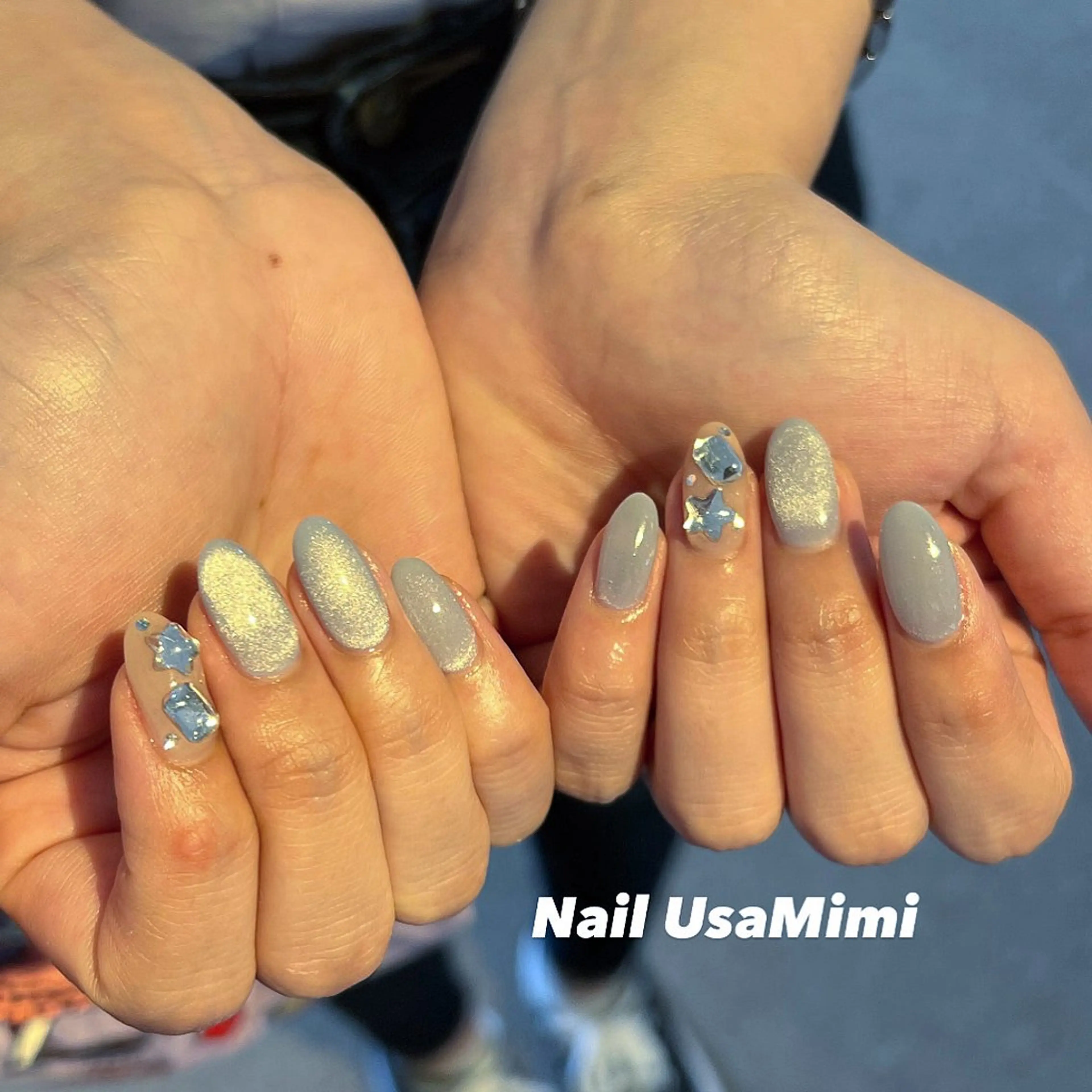 ネイル ジェルネイル マグネットネイル 持ち込み ワンカラーネイル パラジェル ハンドネイル 本町NailUsa Mimi RIKOのネイルデザイン