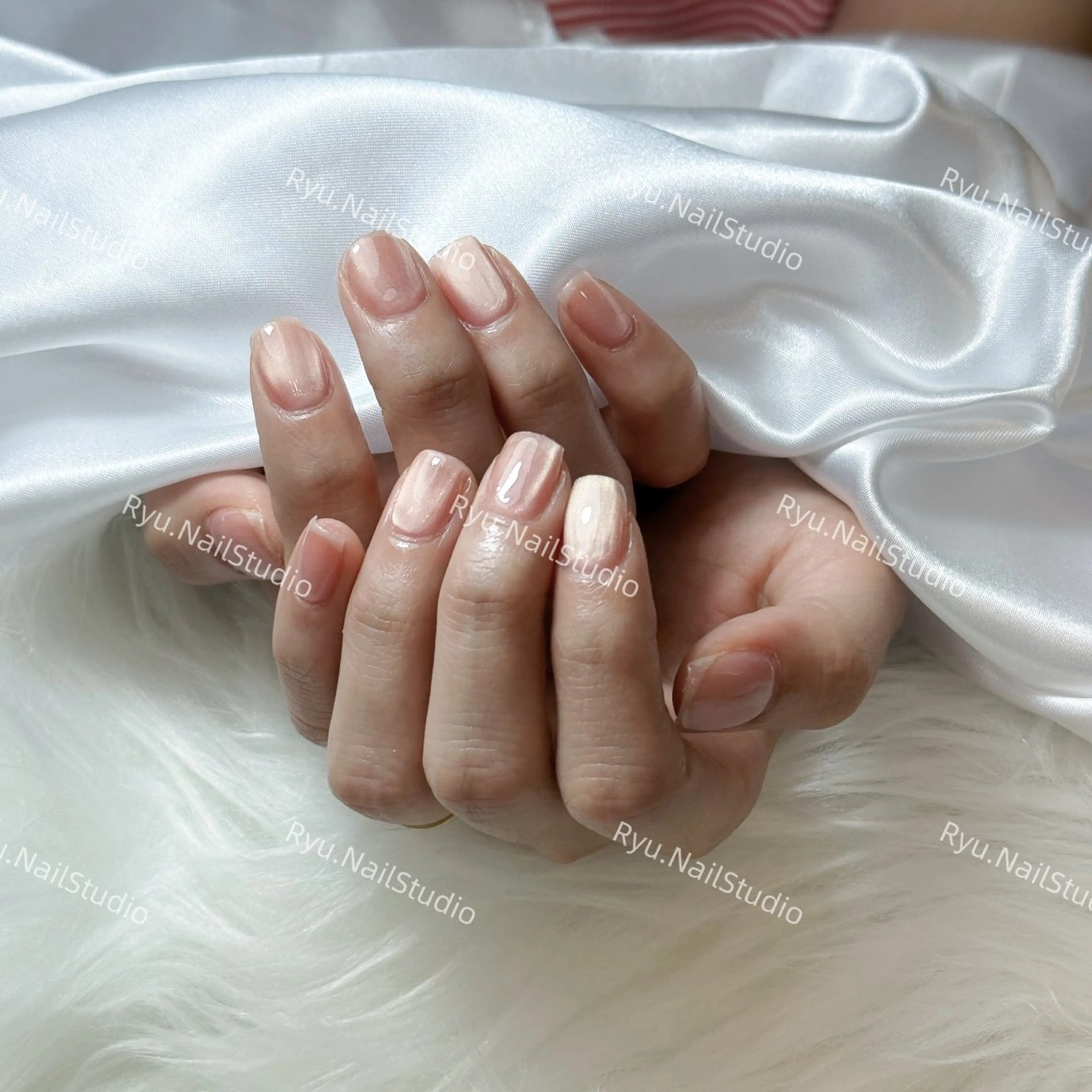 ネイル アートネイル ジェルネイル ニュアンスネイル シンプルネイル ネイルチップ Ryu nail studioのネイルデザイン