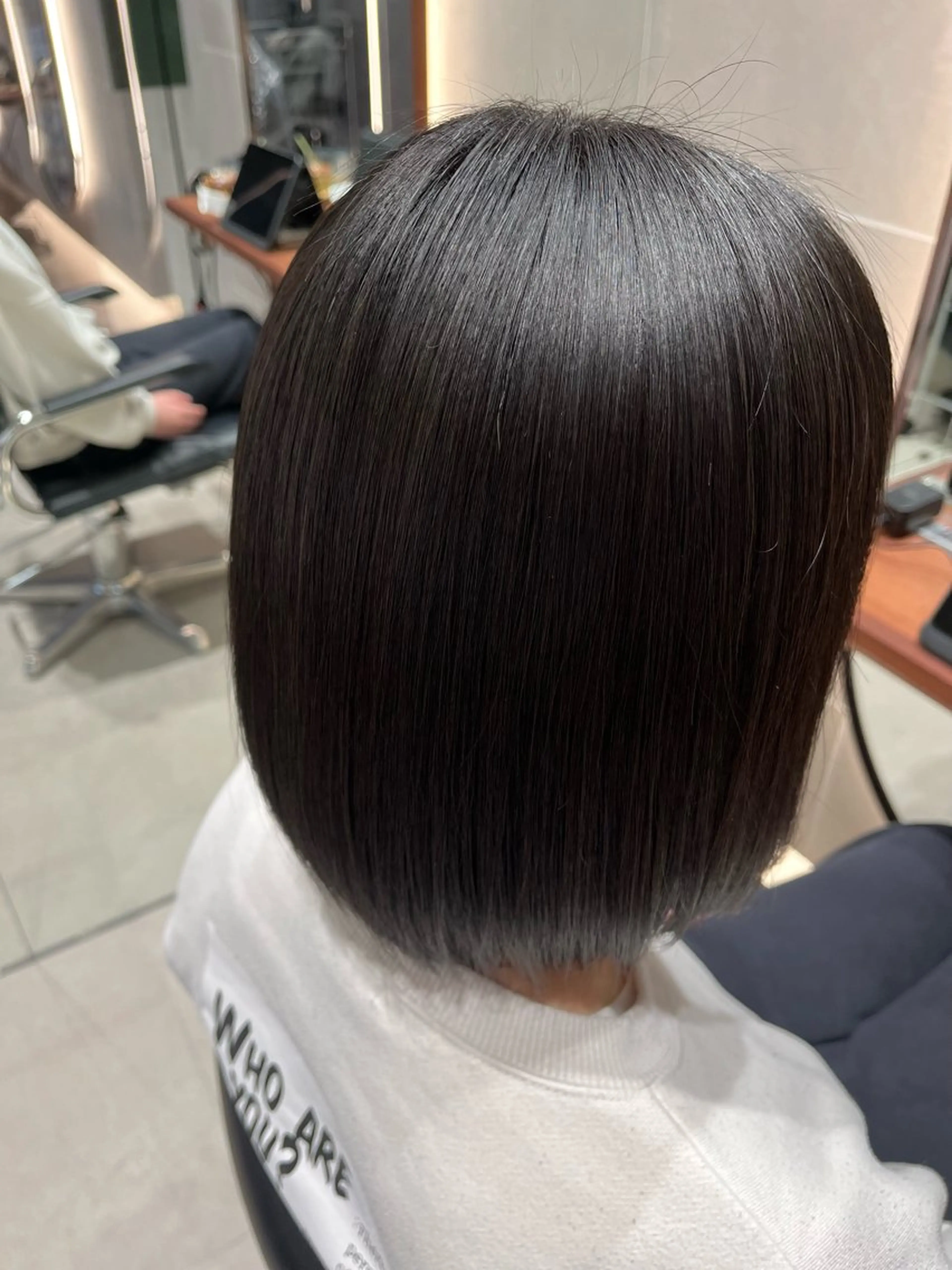 ミディアム ボブ 髪質改善 海老名パーマモデル くによしのヘアスタイル