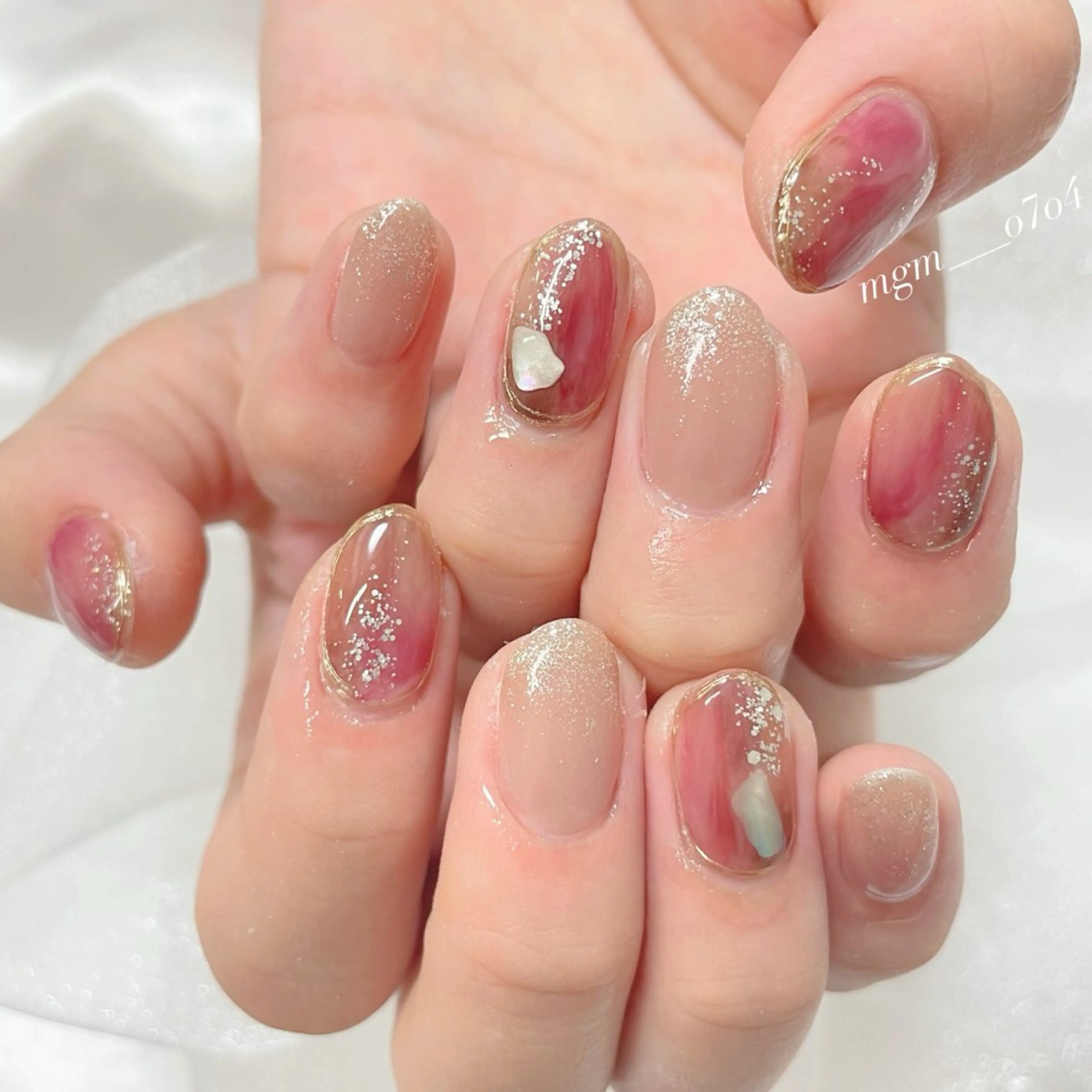 ネイル ハンドネイル ハンドケア MoON...❤︎ MeGuのネイルデザイン