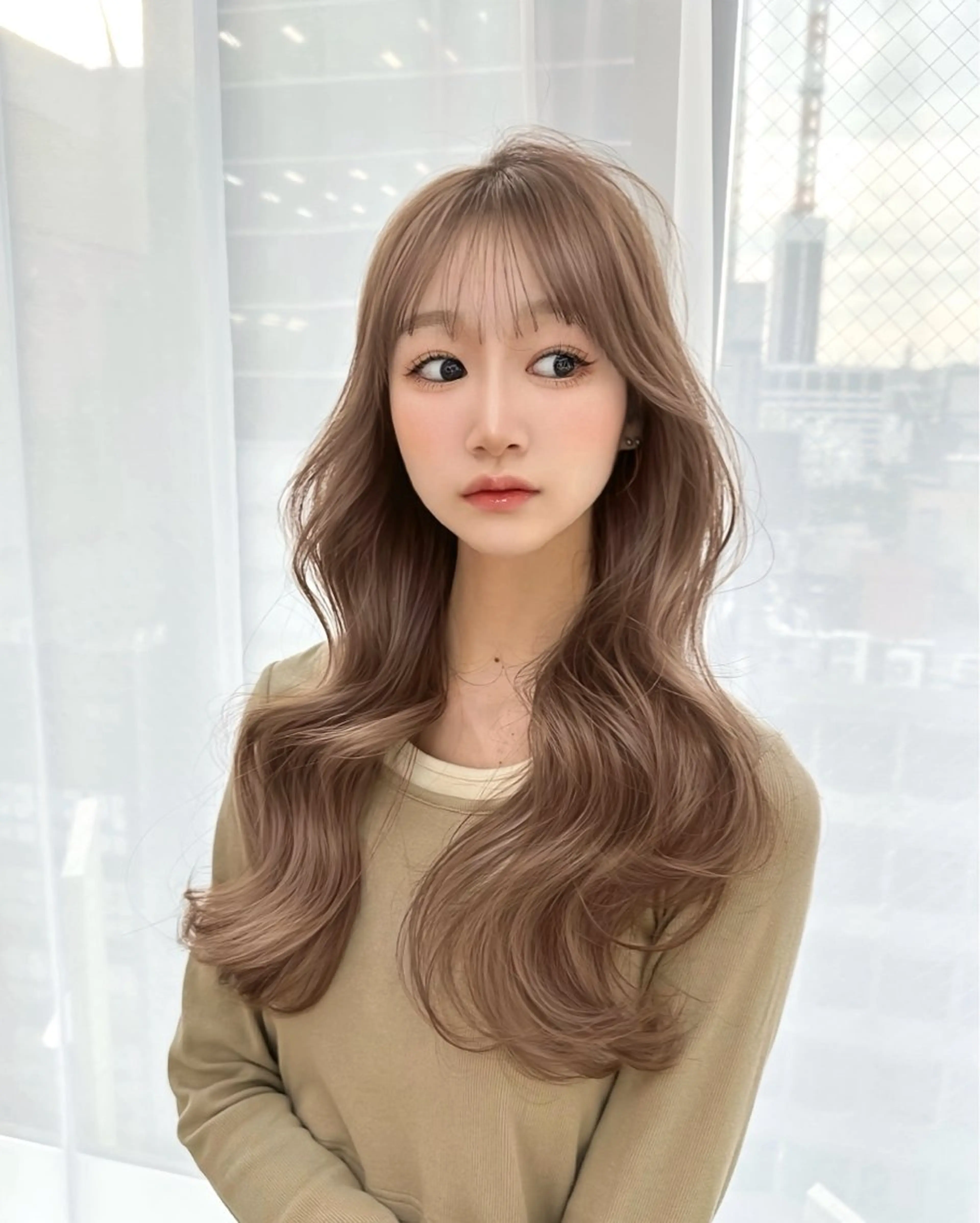 セミロング カラー カット ヘアカラー トリートメント 🇰🇷韓国風くびれ ヘア🇰🇷中村優大のヘアスタイル