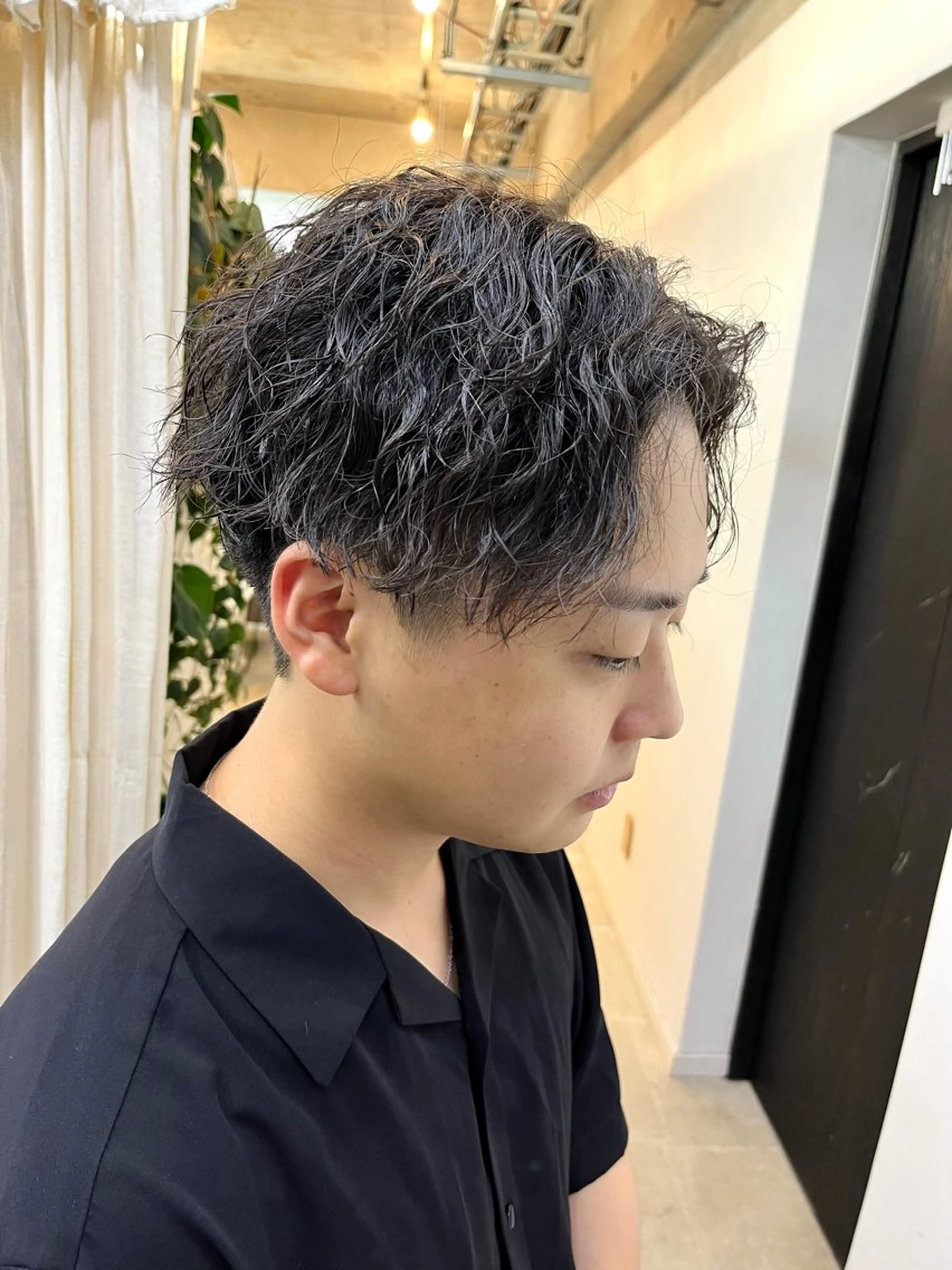 ショート パーマ ツイストスパイラルパーマ スパイラルパーマ カット パーマ トリートメント メンズパーマ ヘアカラー大成のヘアスタイル