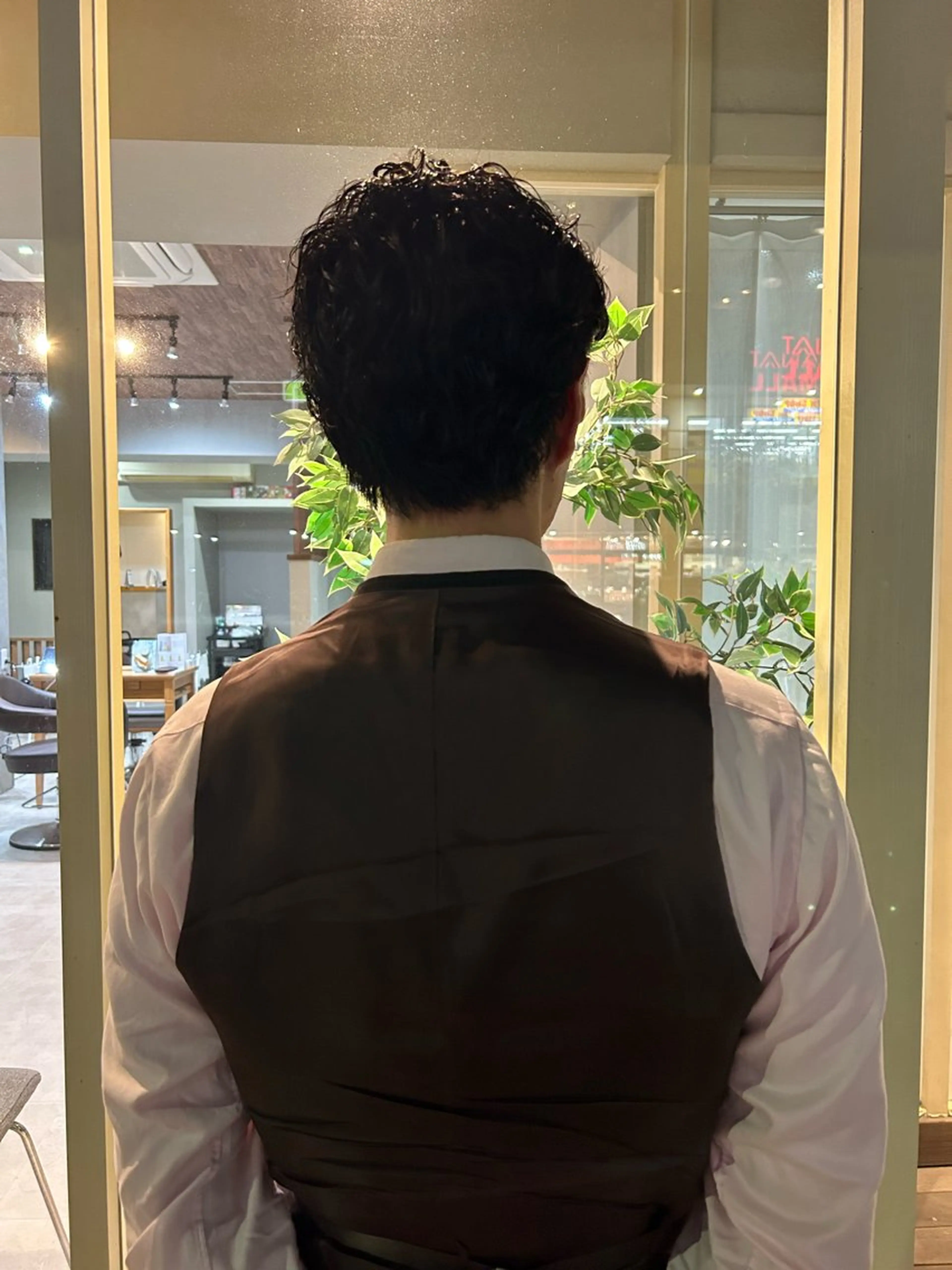 パーマ メンズ 川筋 桃果のヘアスタイル