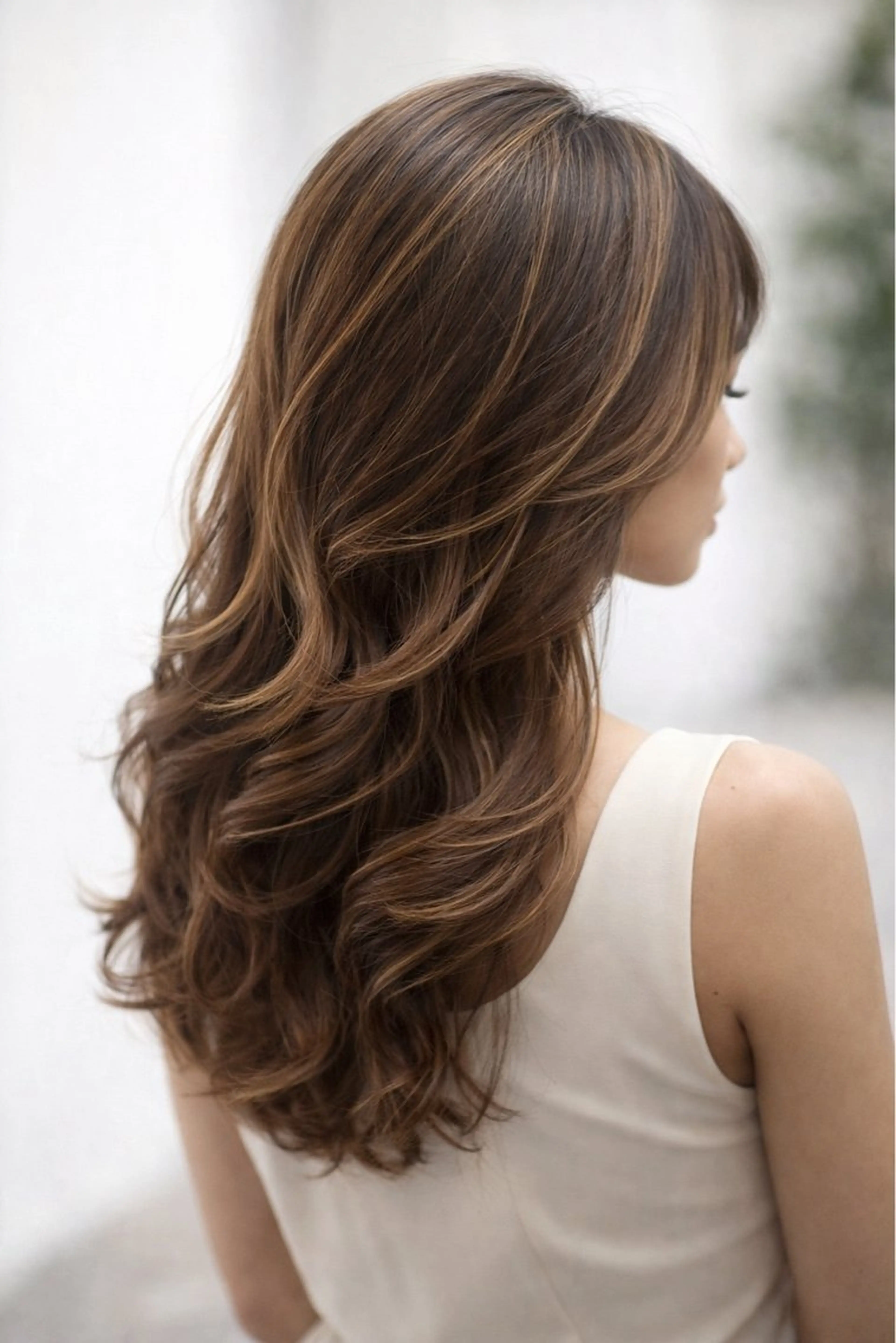 ロング ヘアカラー トリートメント 髪質改善/マツパ 垢抜け透明カラー衣笠のヘアスタイル