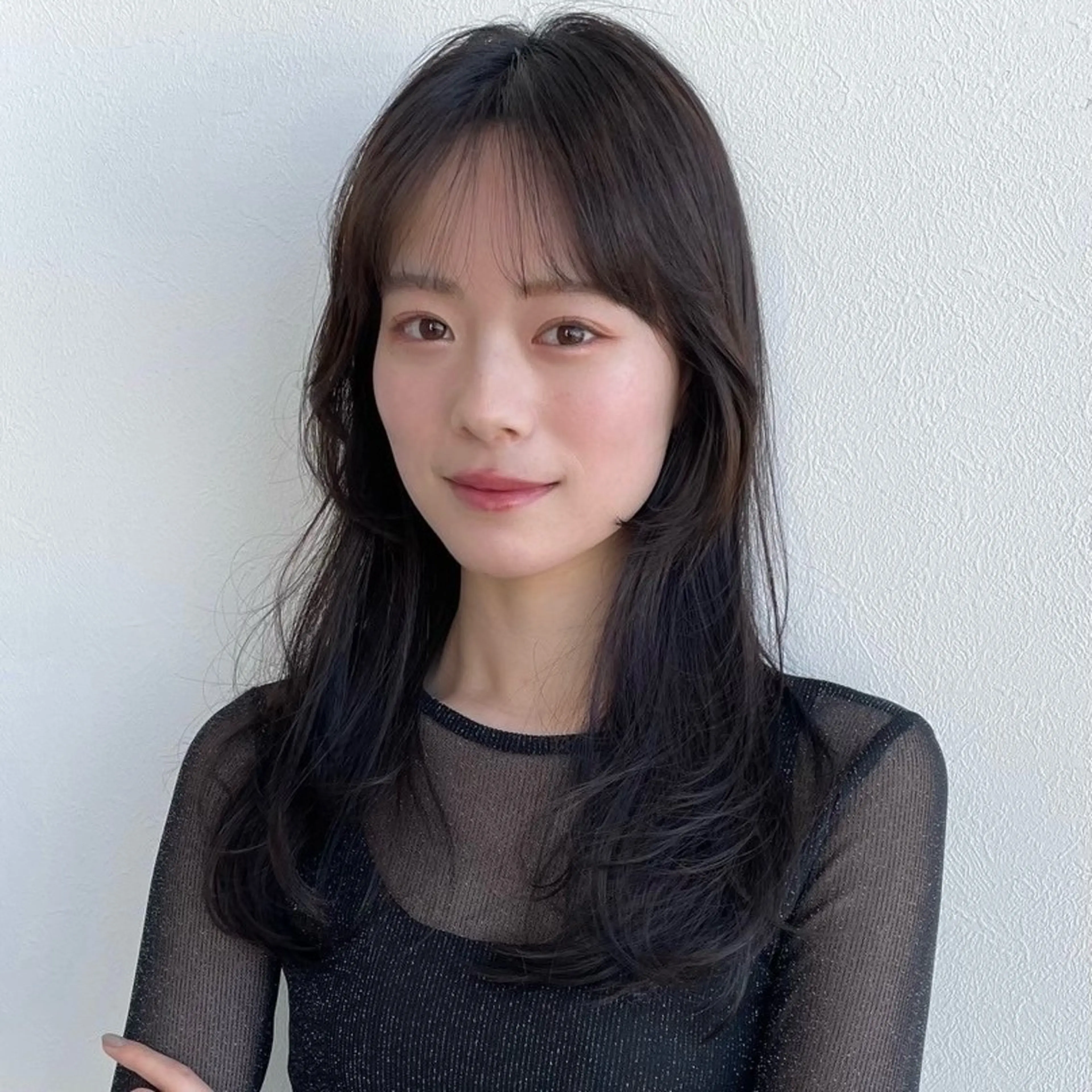 セミロング セミロングパーマ ハイライト 髪質改善 レイヤーカット ショート職人 美容師【KENTA】のヘアスタイル