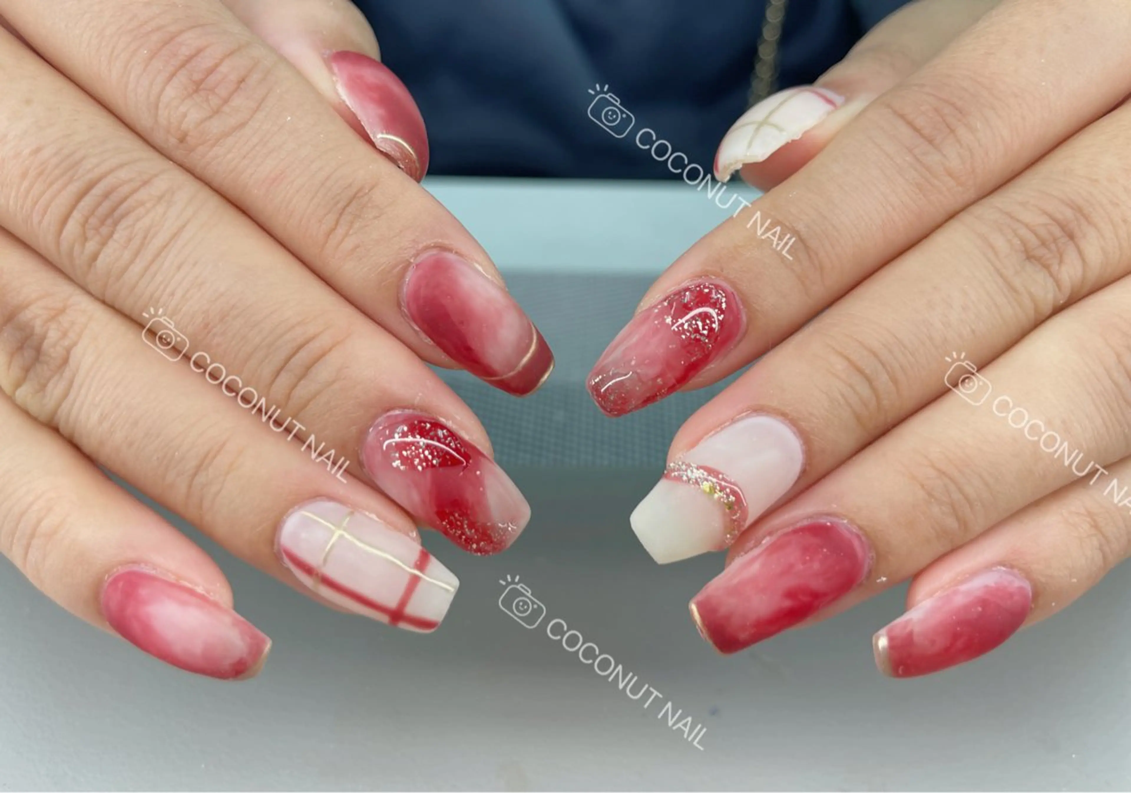 ネイル ハンドネイル 神田 ココナッツのネイルデザイン