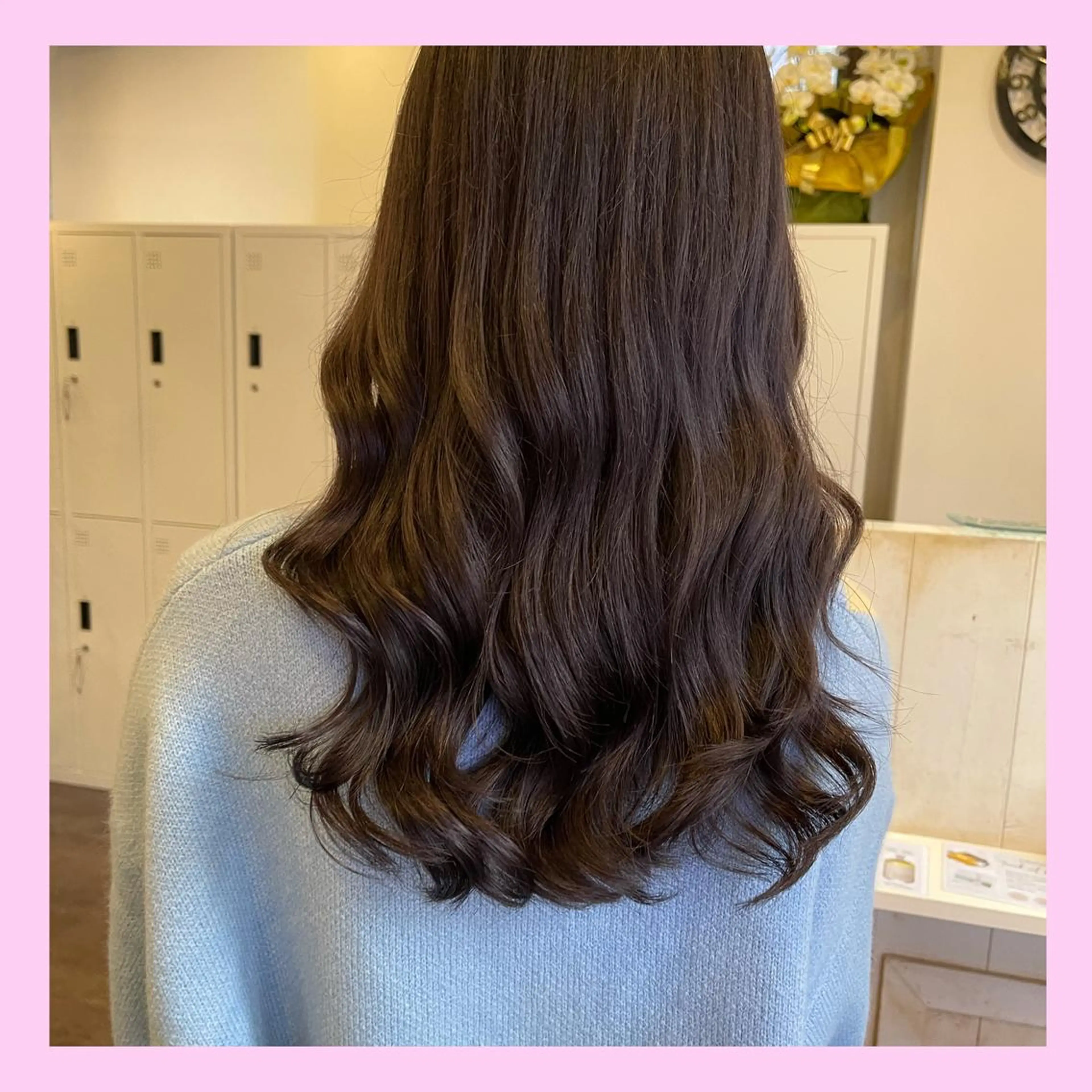 ミディアム チョコレートブラウン ヘアカラー トリートメント カラー🫧アレンジ 🎀REIMIのヘアスタイル