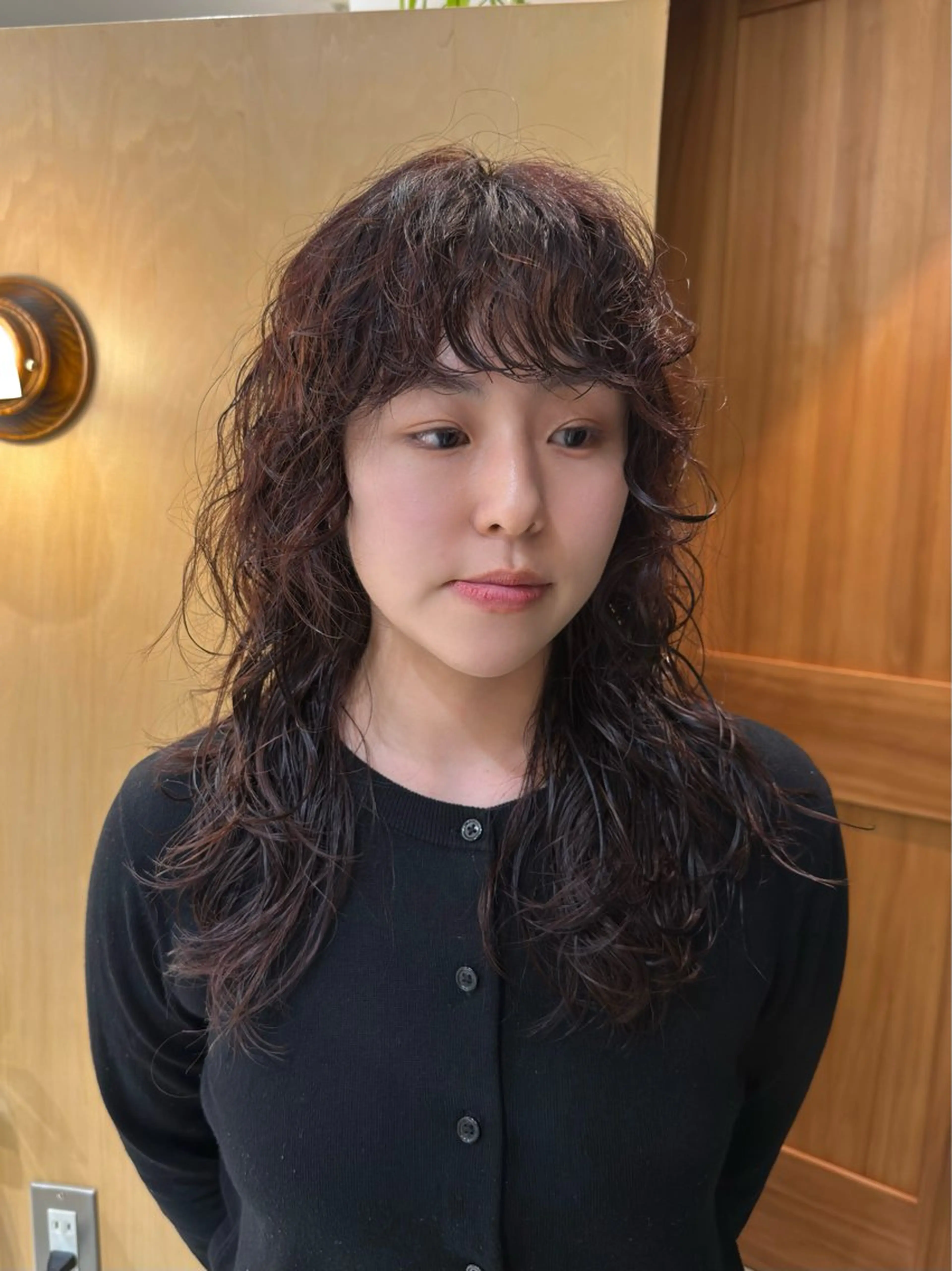 ミディアム カラー パーマ パーマ/ボブ /レイヤー チヒロのヘアスタイル