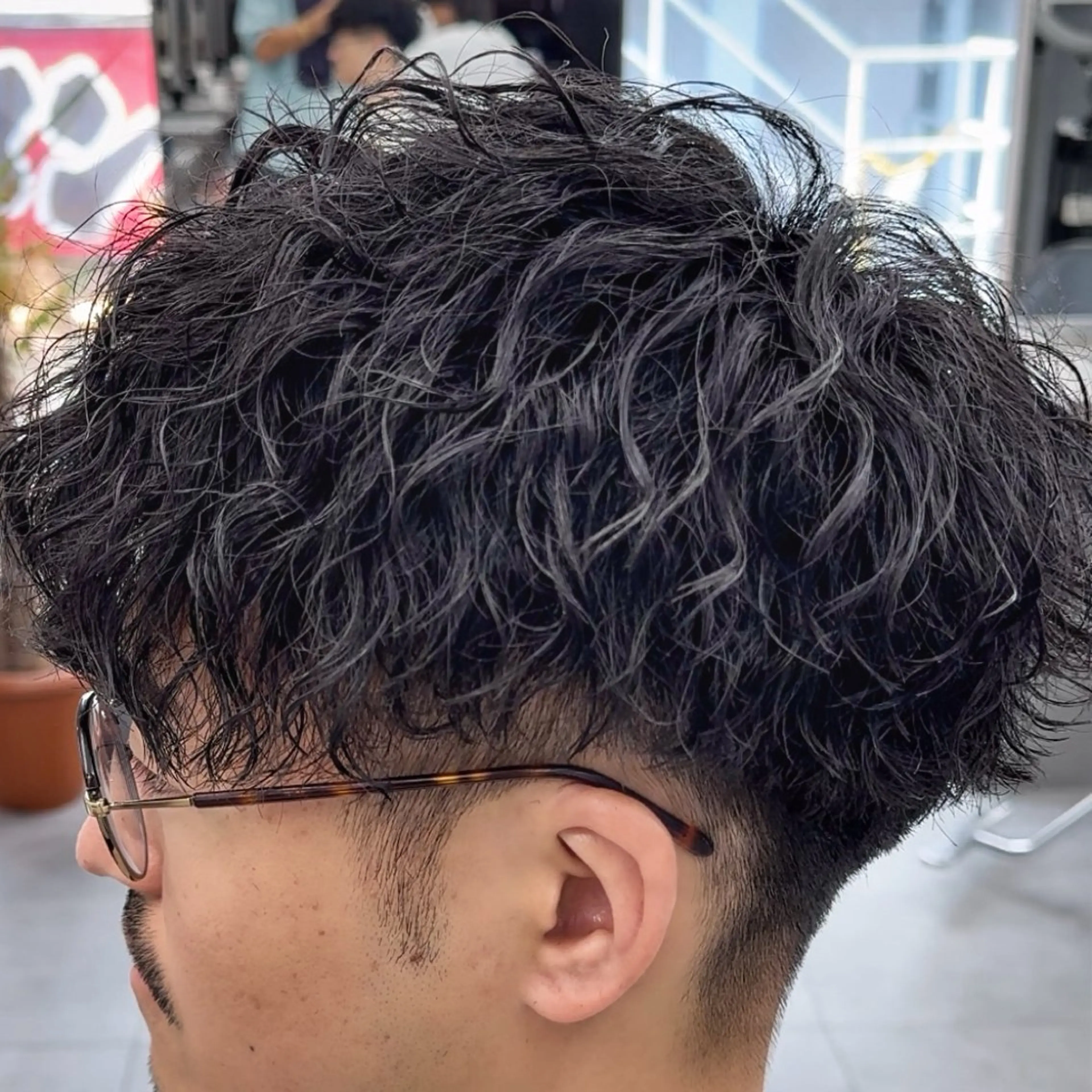 パーマ メンズ 【OVARL】縦落ち /波巻き/⛓️カイトのヘアスタイル