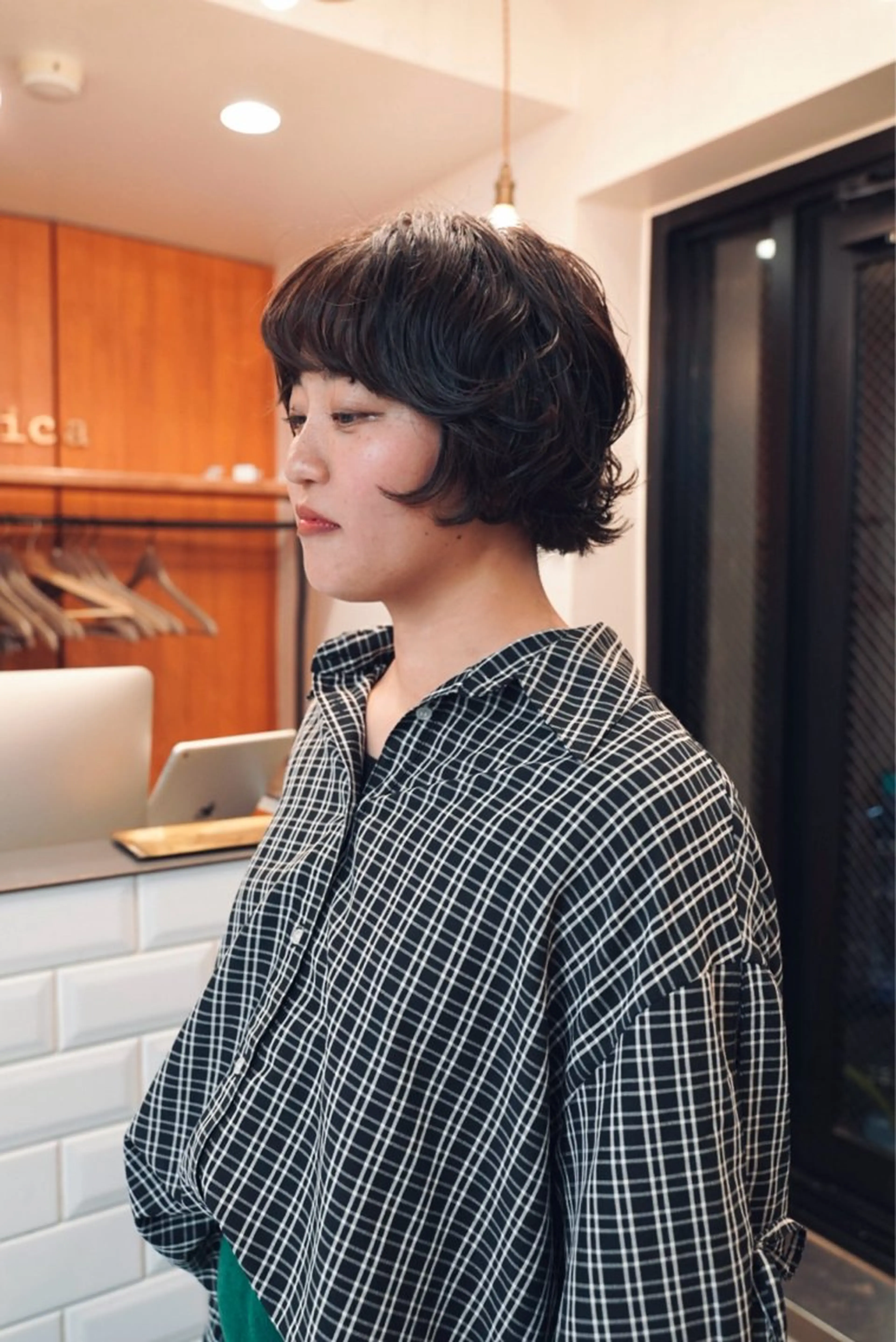 ショート パーマ ショートボブ ボブ ショートヘア カット パーマ ヒカル/ミディアム パーマ/ロングパーマのヘアスタイル