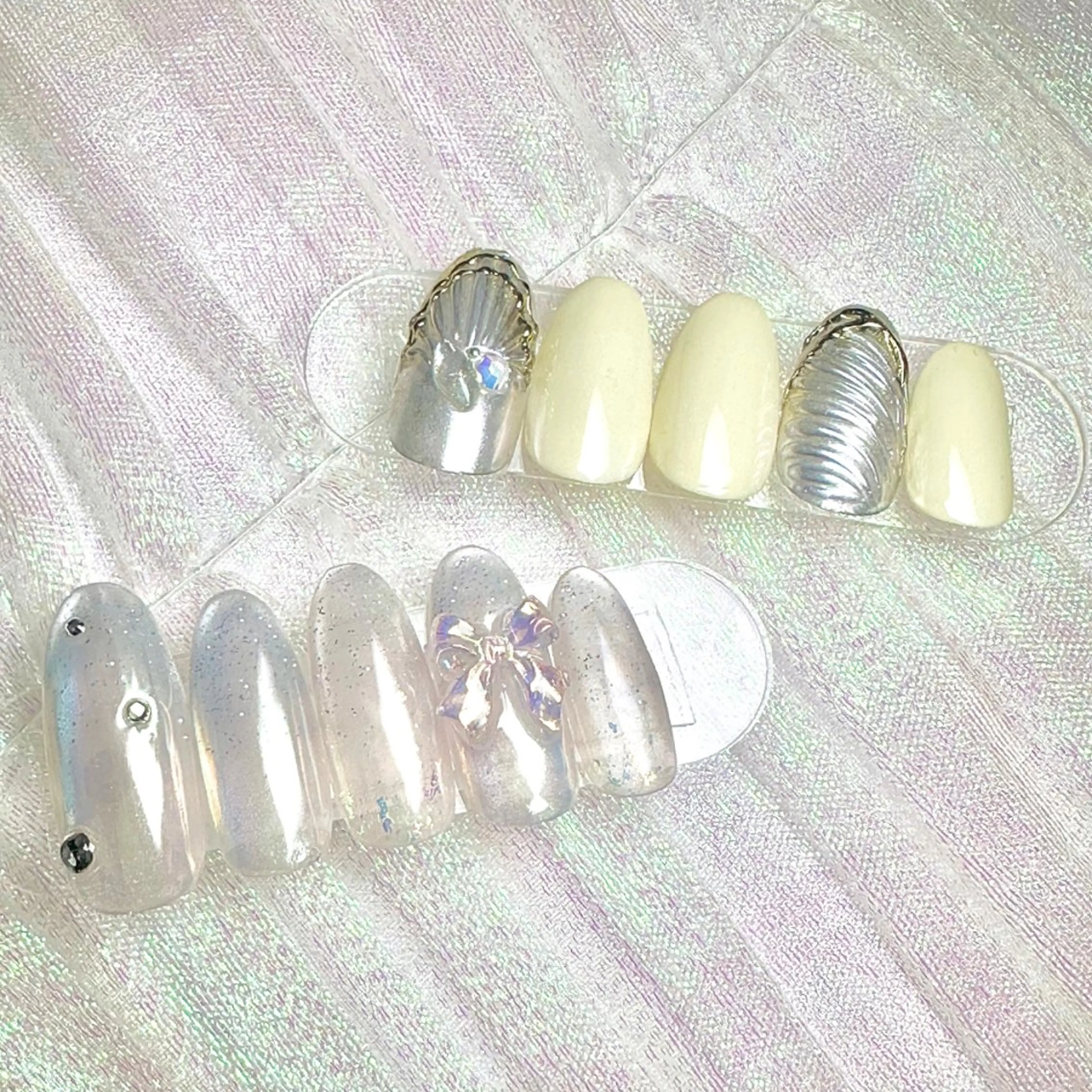 【自爪】選べるポイントデザイン2本🫧¥5,500❣️オフ・ケア込🫧の写真