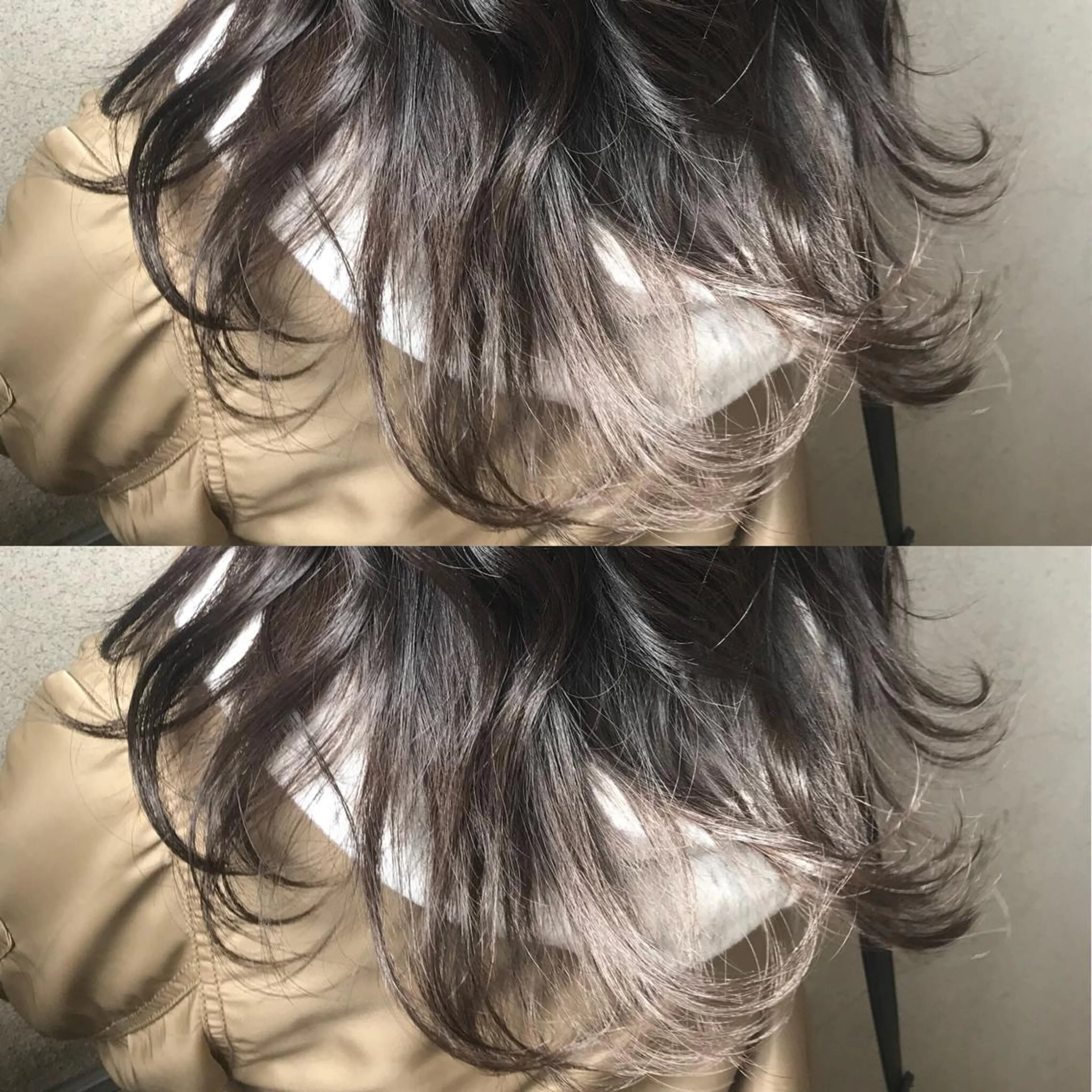 ミディアム カラー 小栗 麻衣のヘアスタイル