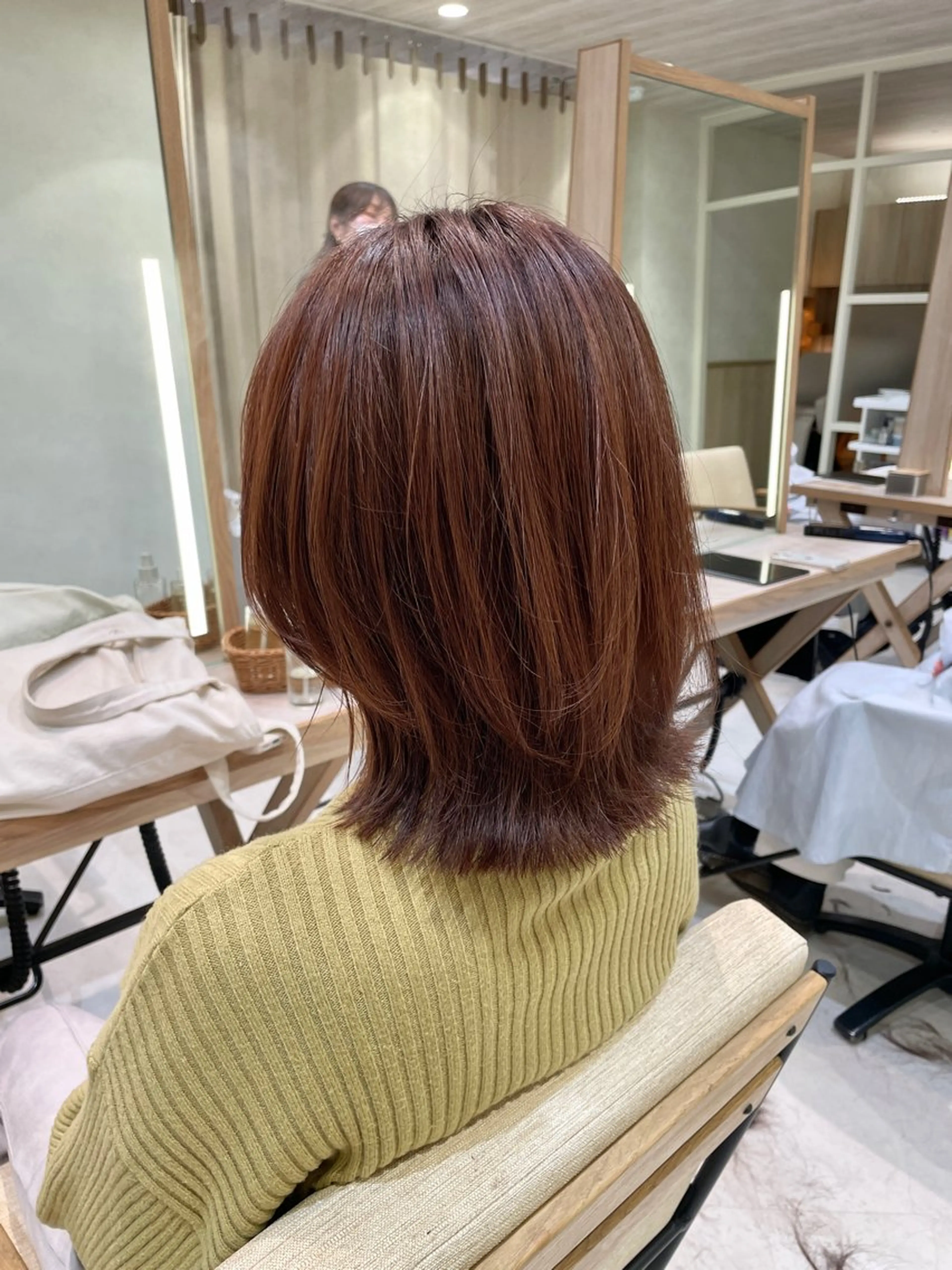 ミディアム カラー 似合わせカット カット トリートメント カラー/レイヤー/ 髪質改善/PAAQのヘアスタイル