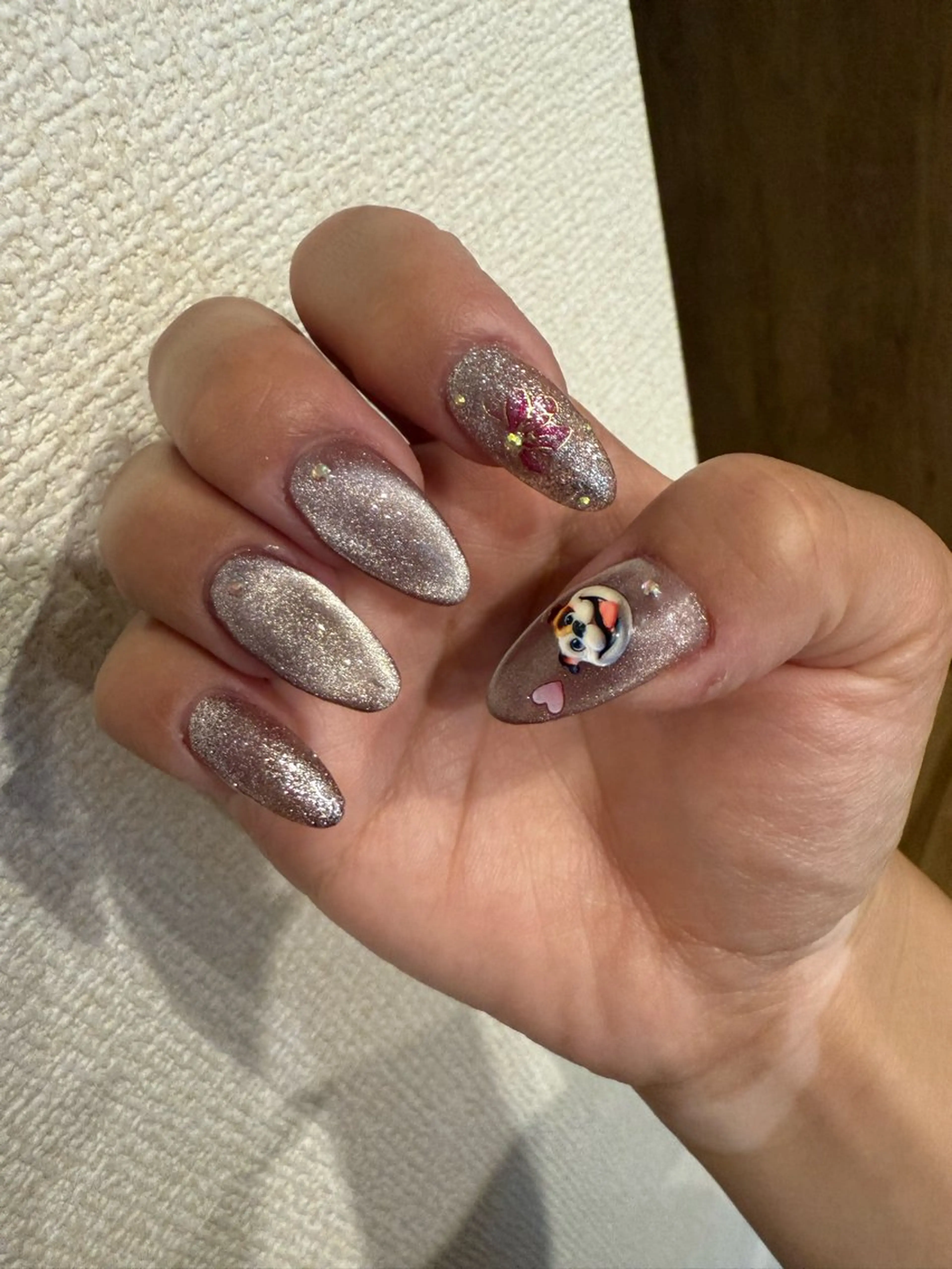 ネイル ラメ(グリッター) マグネットネイル シンプルネイル Malo nailのネイルデザイン