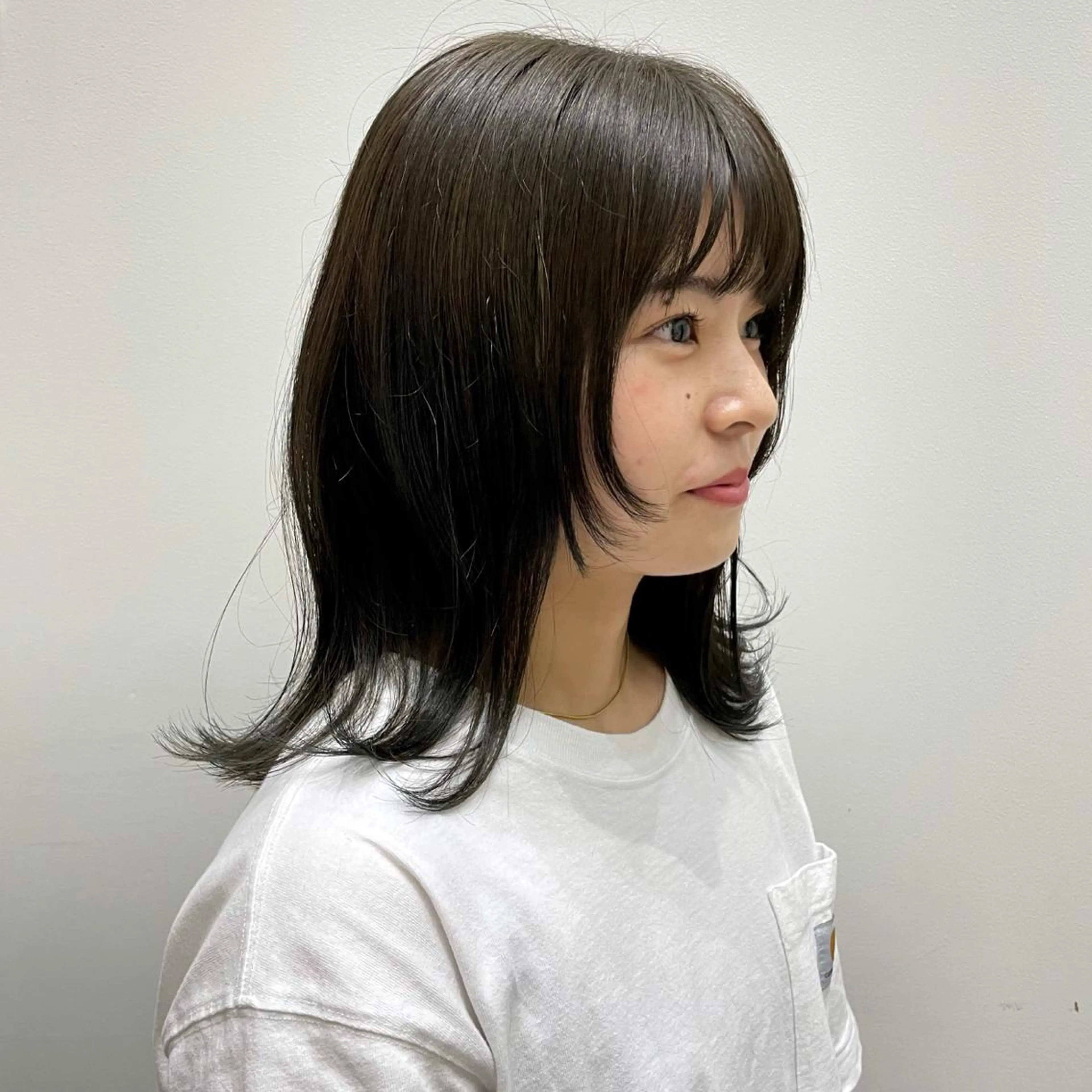 ミディアム カラー recipe 黒木 彩那のヘアスタイル