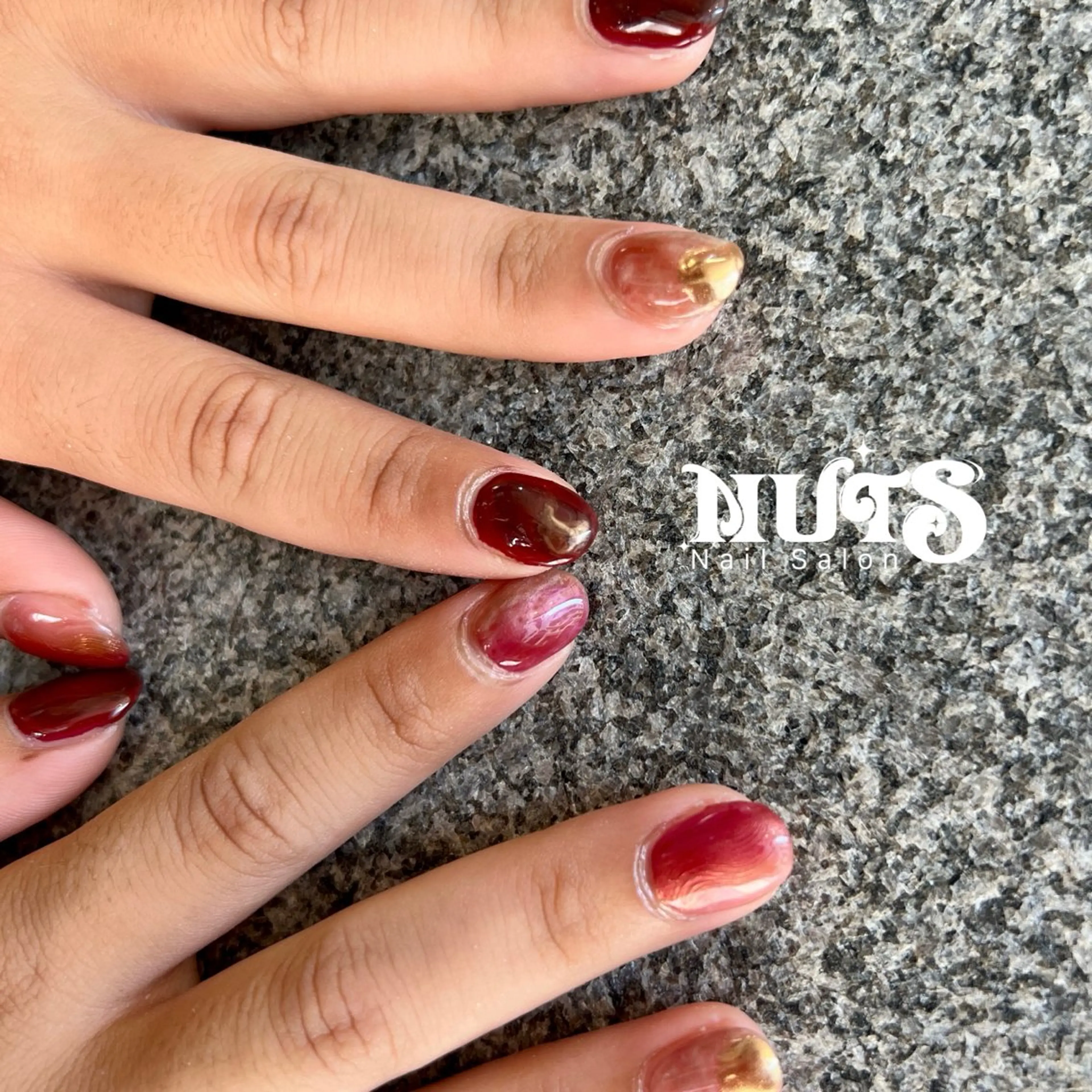 ネイル ジェルネイル ニュアンスネイル パラジェル ハンドネイル 個性派ニュアンス nuts nail所属・【池袋】nuts nail なつみのネイルデザイン