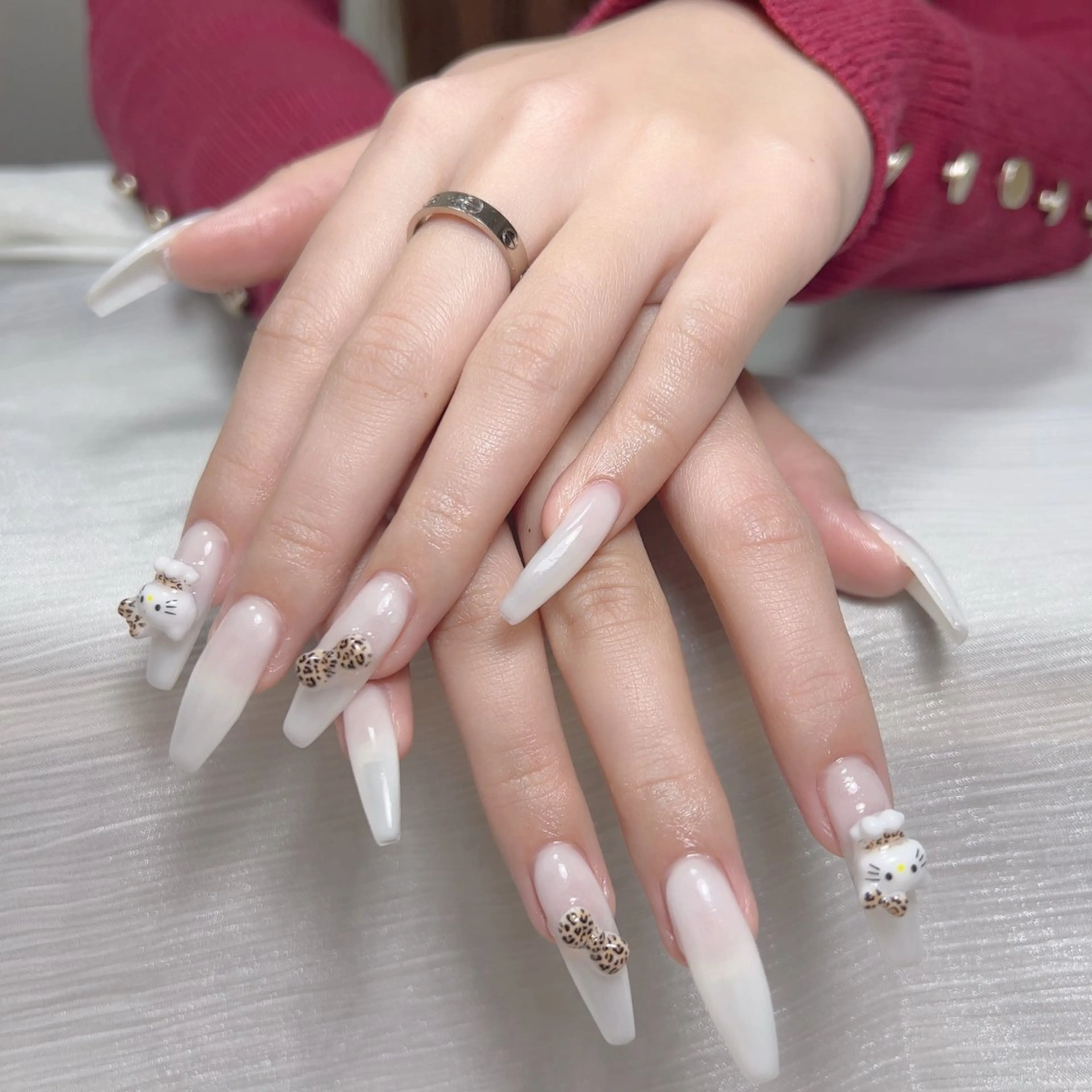 10本長さだしワンカラーorラメグラ(パーツ2個プレゼント🎁)の写真