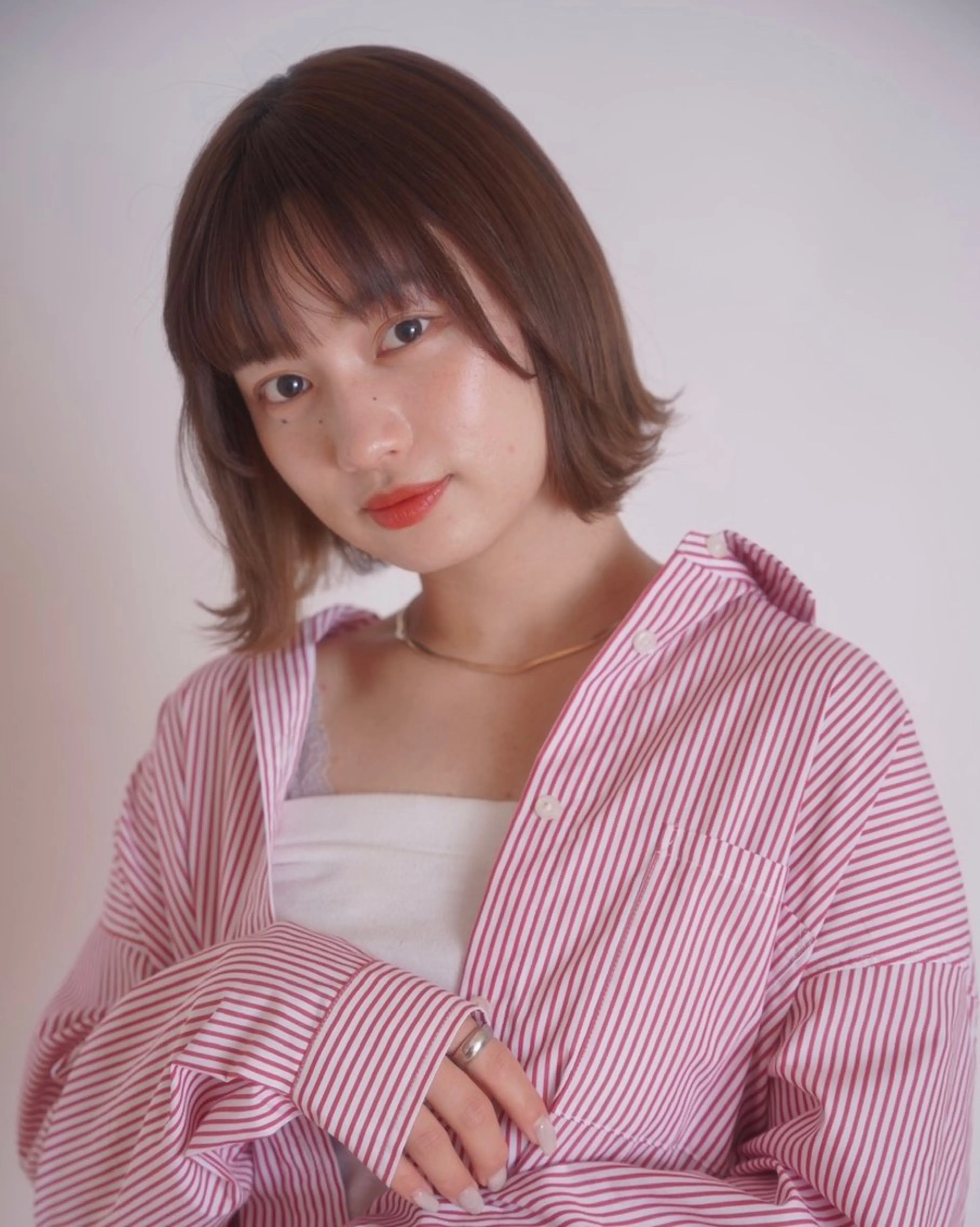 ショート カラー 艶髪/透明感/ 三宅晴香のヘアスタイル