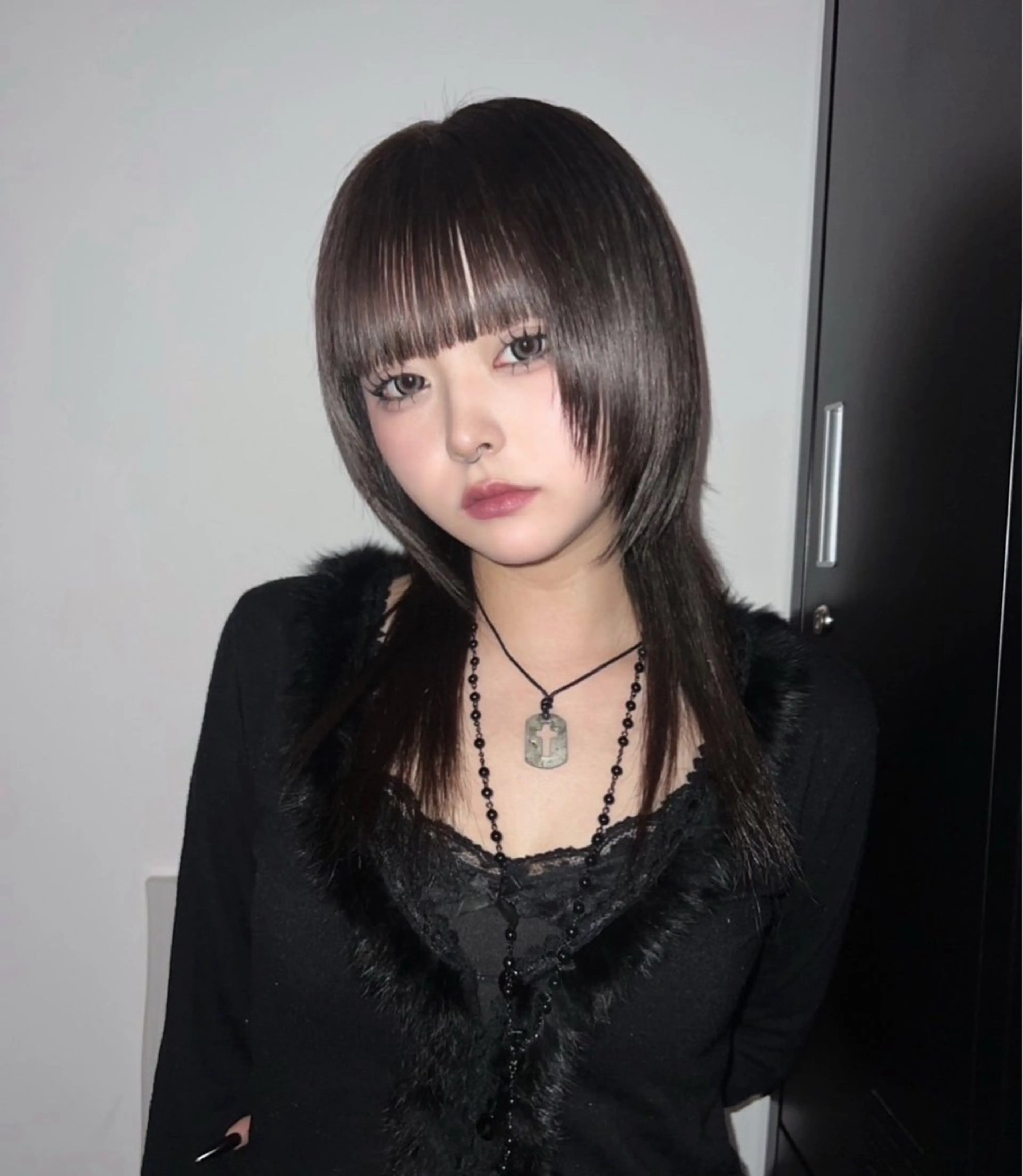 セミロング ヘアカラー AIRA/ブリーチ ‪/透明感カラーのヘアスタイル