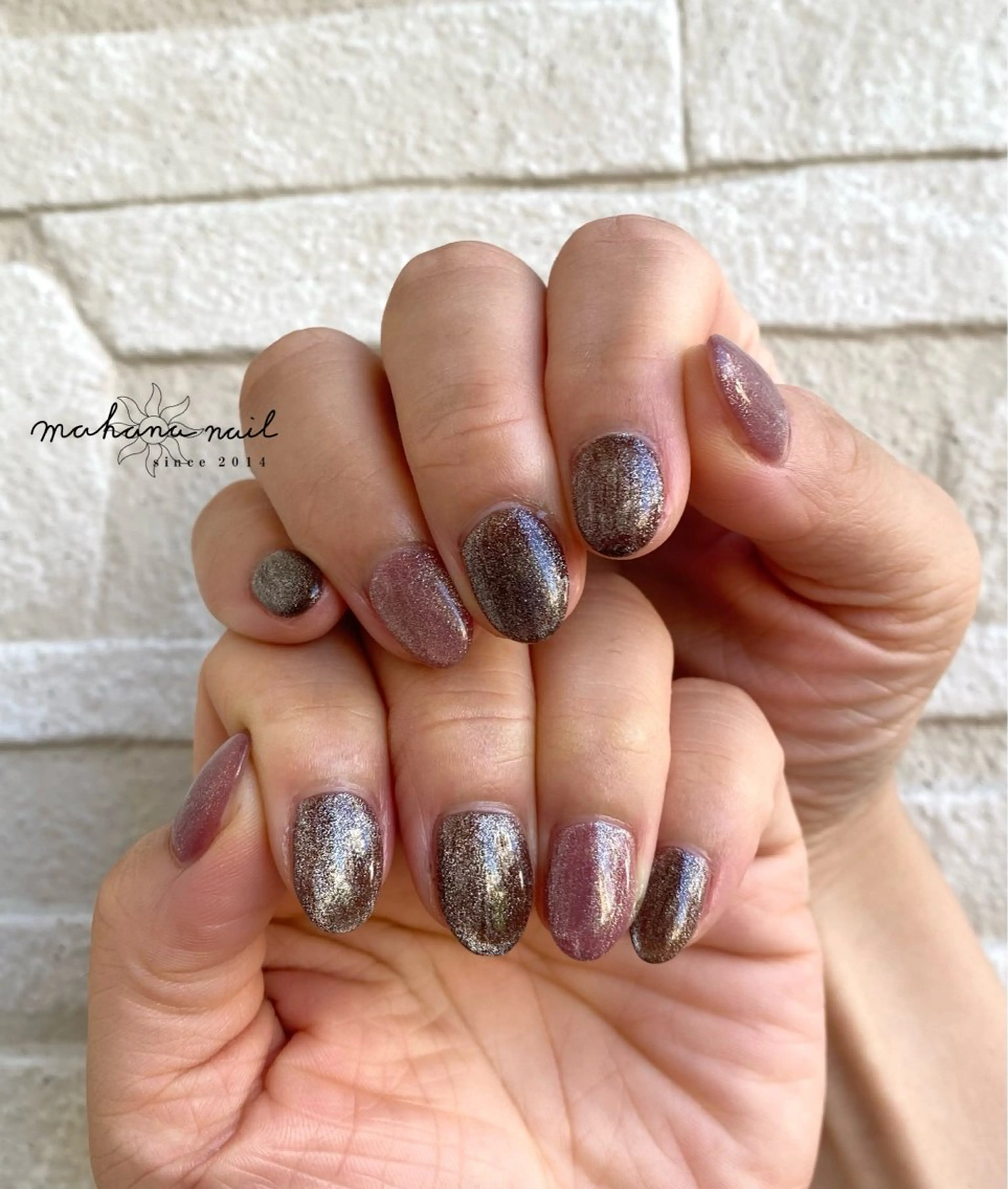 ネイル マグネットネイル ハンドネイル mahana nailのネイルデザイン