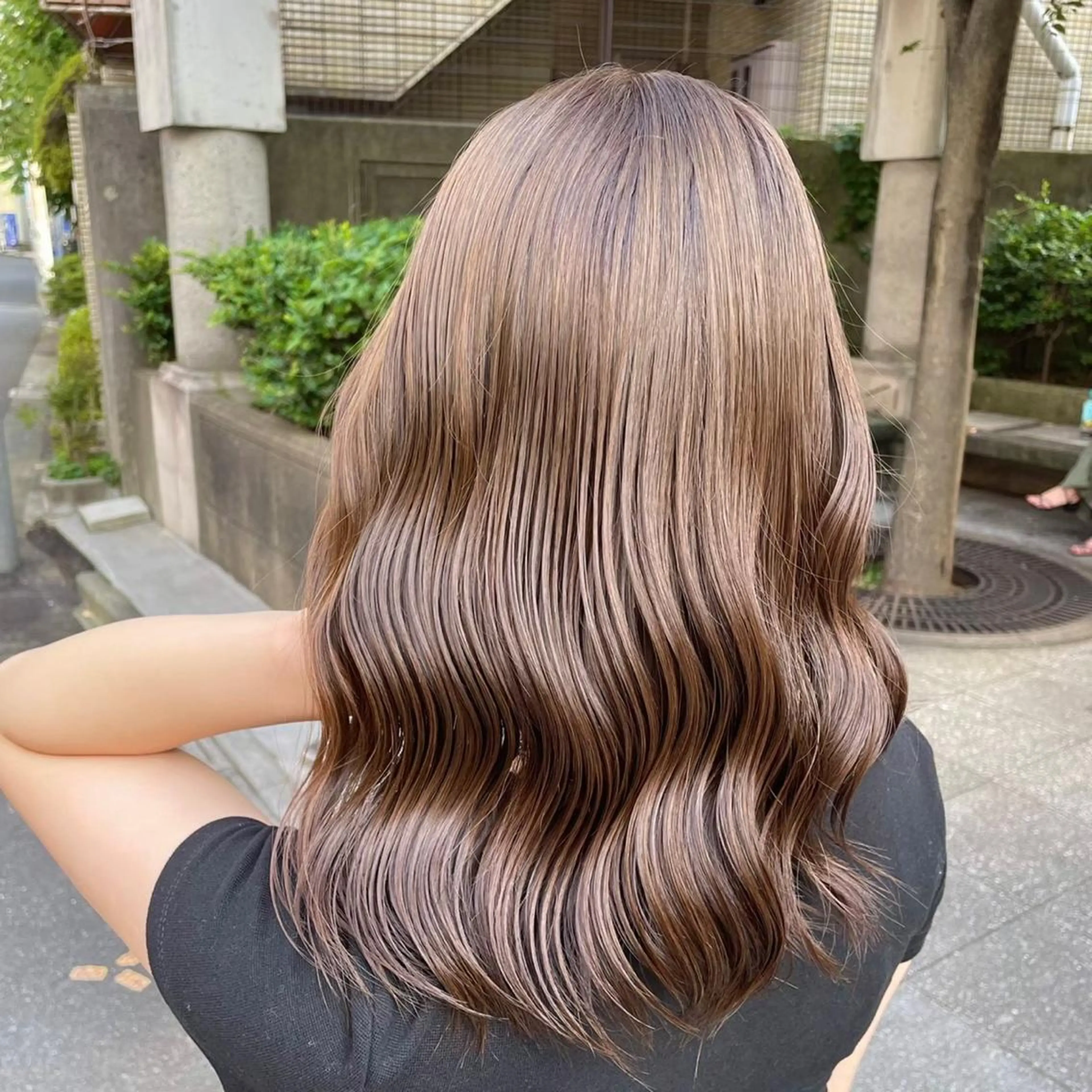 セミロング ヘアカラー トリートメント ヘッドスパ 韓国系レイヤー特化 hiroのヘアスタイル