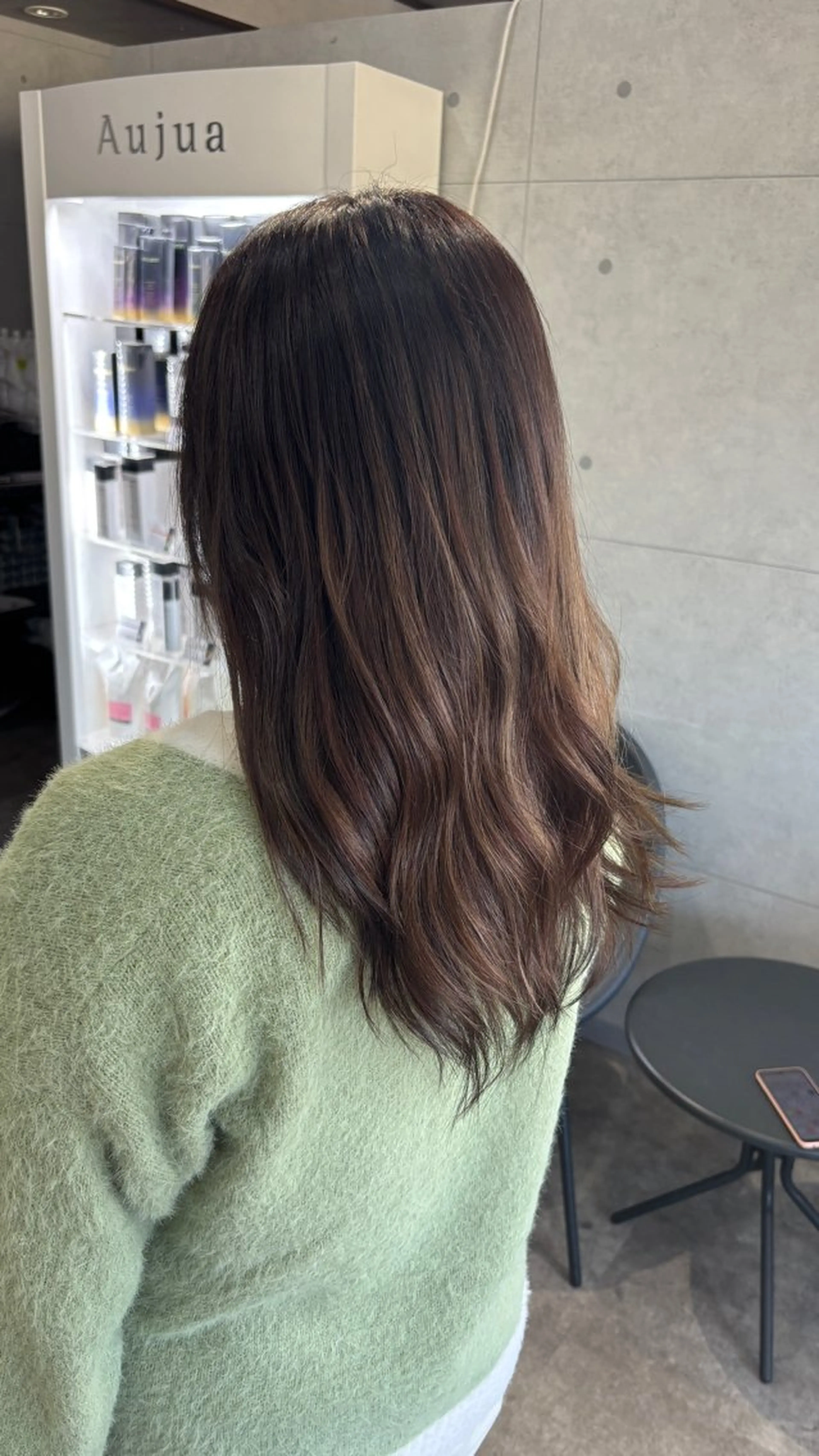 セミロング ショートボブ ボブ ハイライト 髪質改善 レイヤーカット カット ヘアカラー REVE美容室 REVEマツエクのヘアスタイル