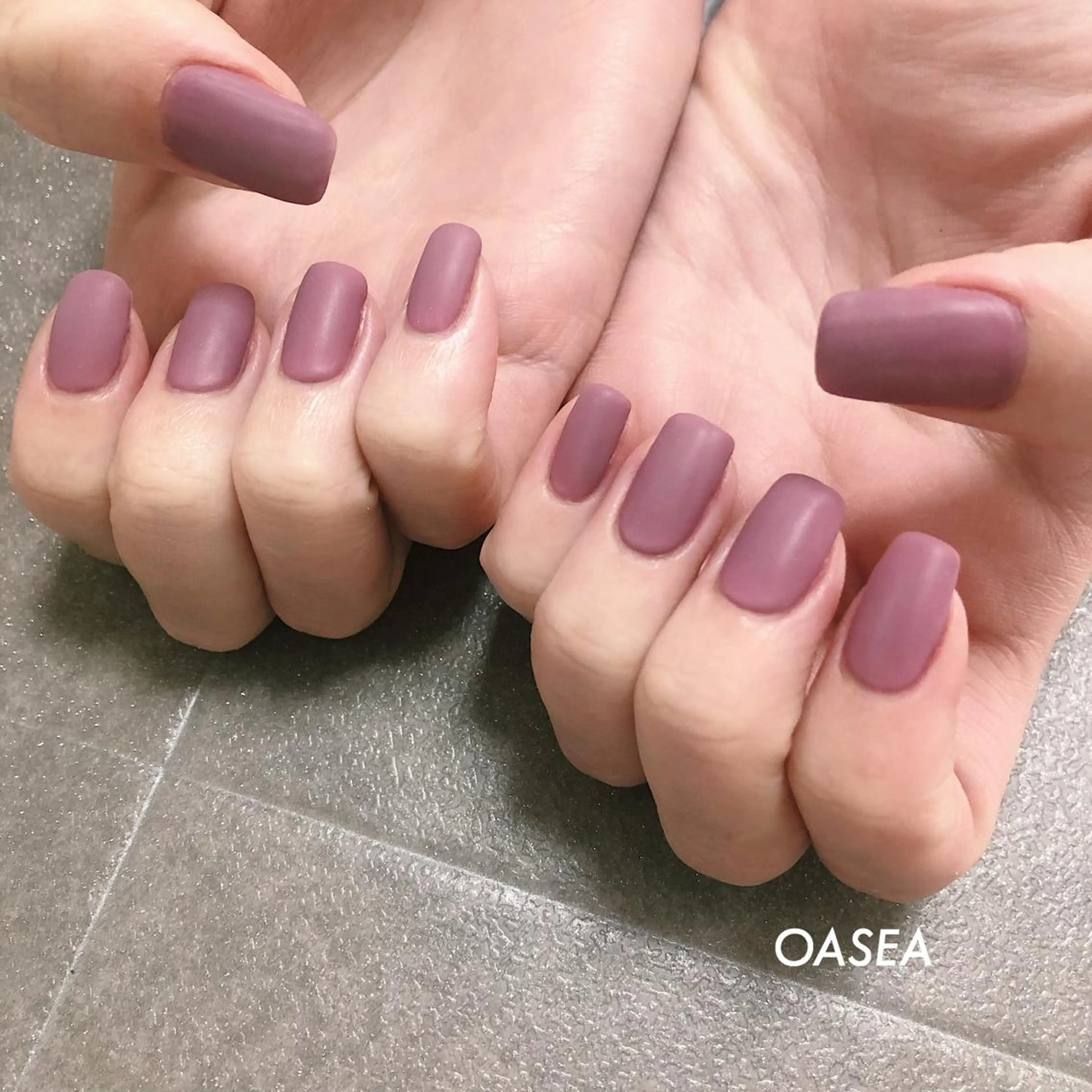 ネイル マットネイル ハンドネイル 🌞💜 KAORI 🌴のネイルデザイン