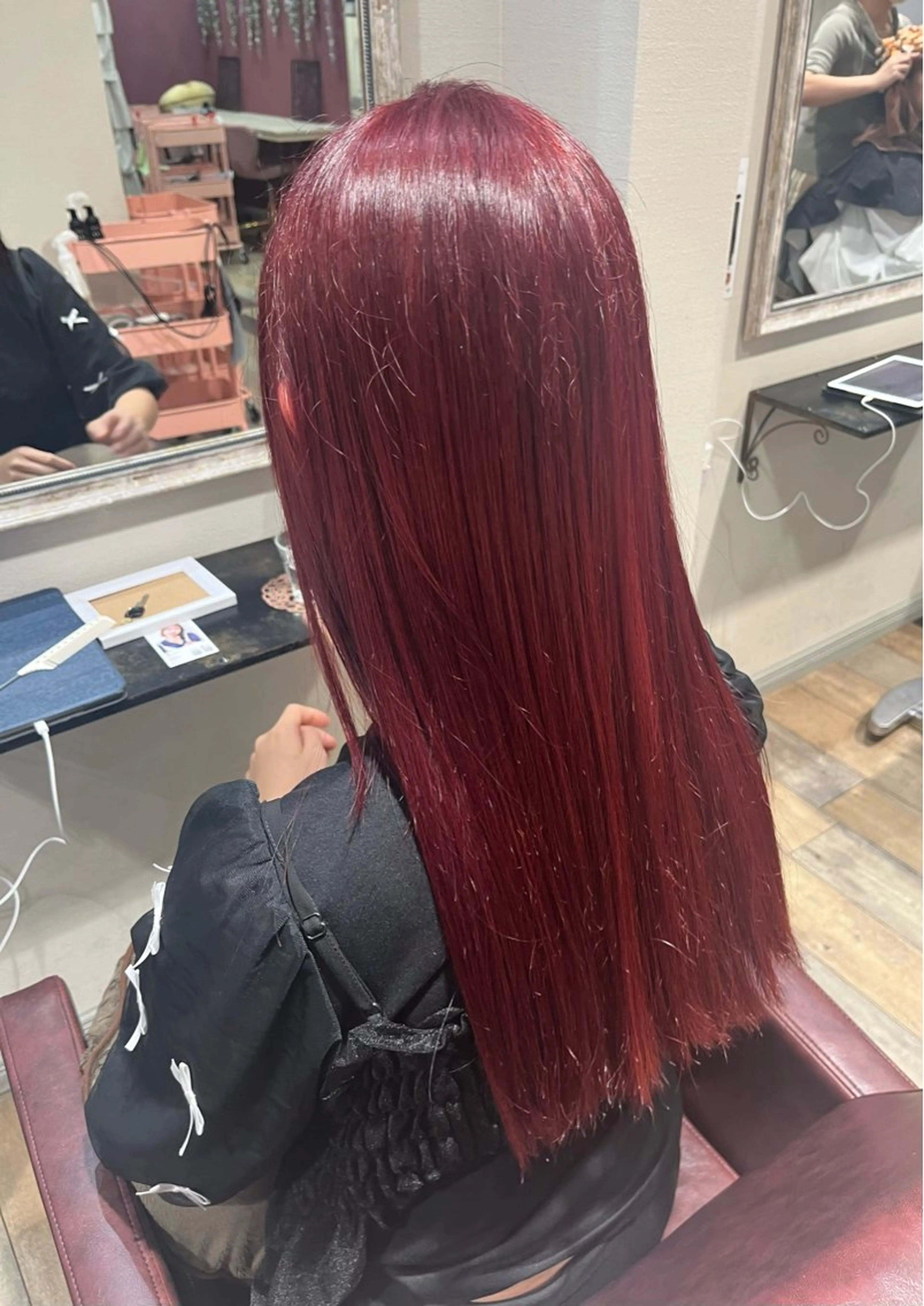 ロング カラー カット ヘアカラー トリートメント 艶カラー/ 縮毛矯正/いくののヘアスタイル