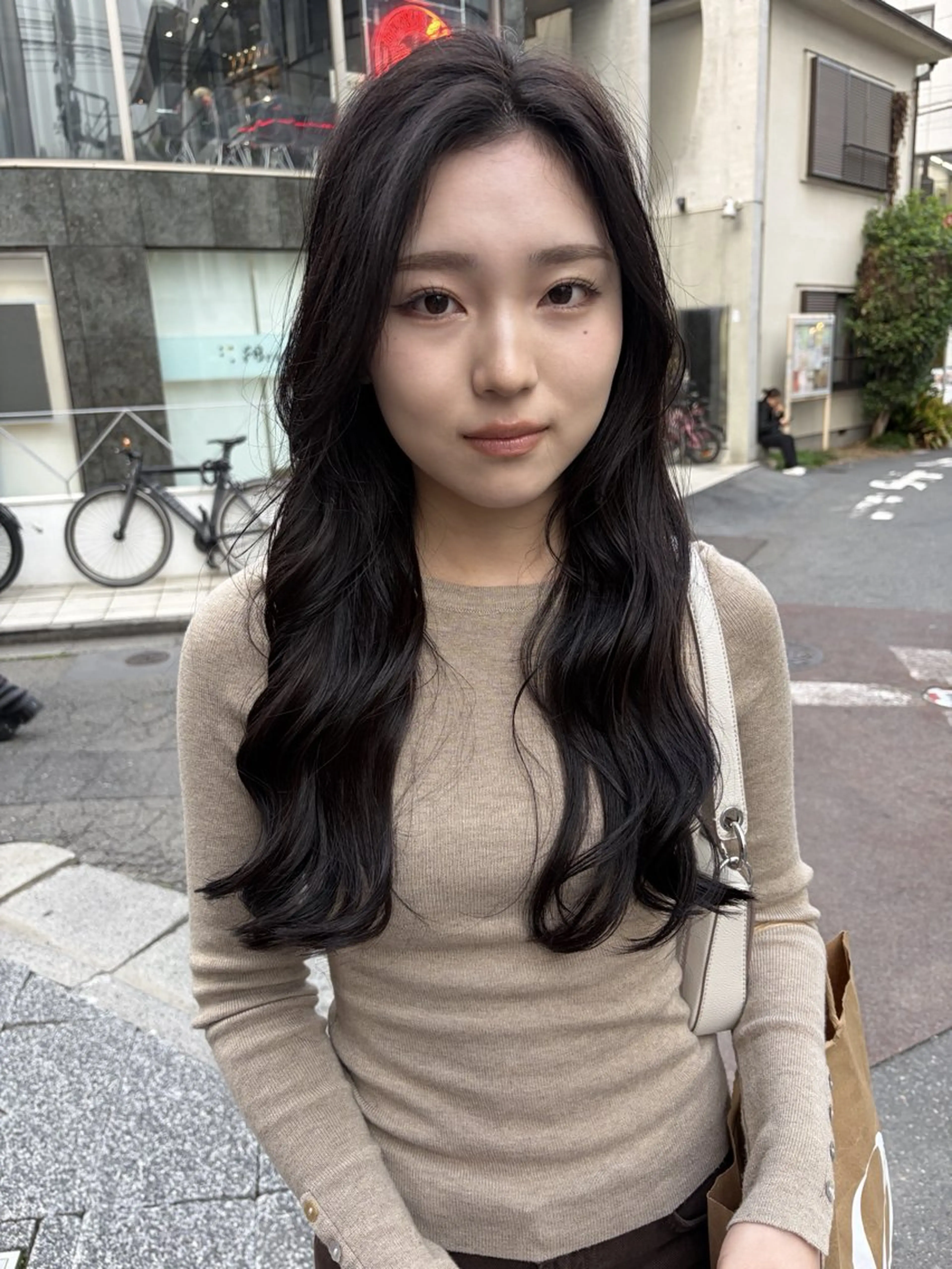 セミロング カラー カット トリートメント 赤み消しカラー/ オリーブ/トモキのヘアスタイル