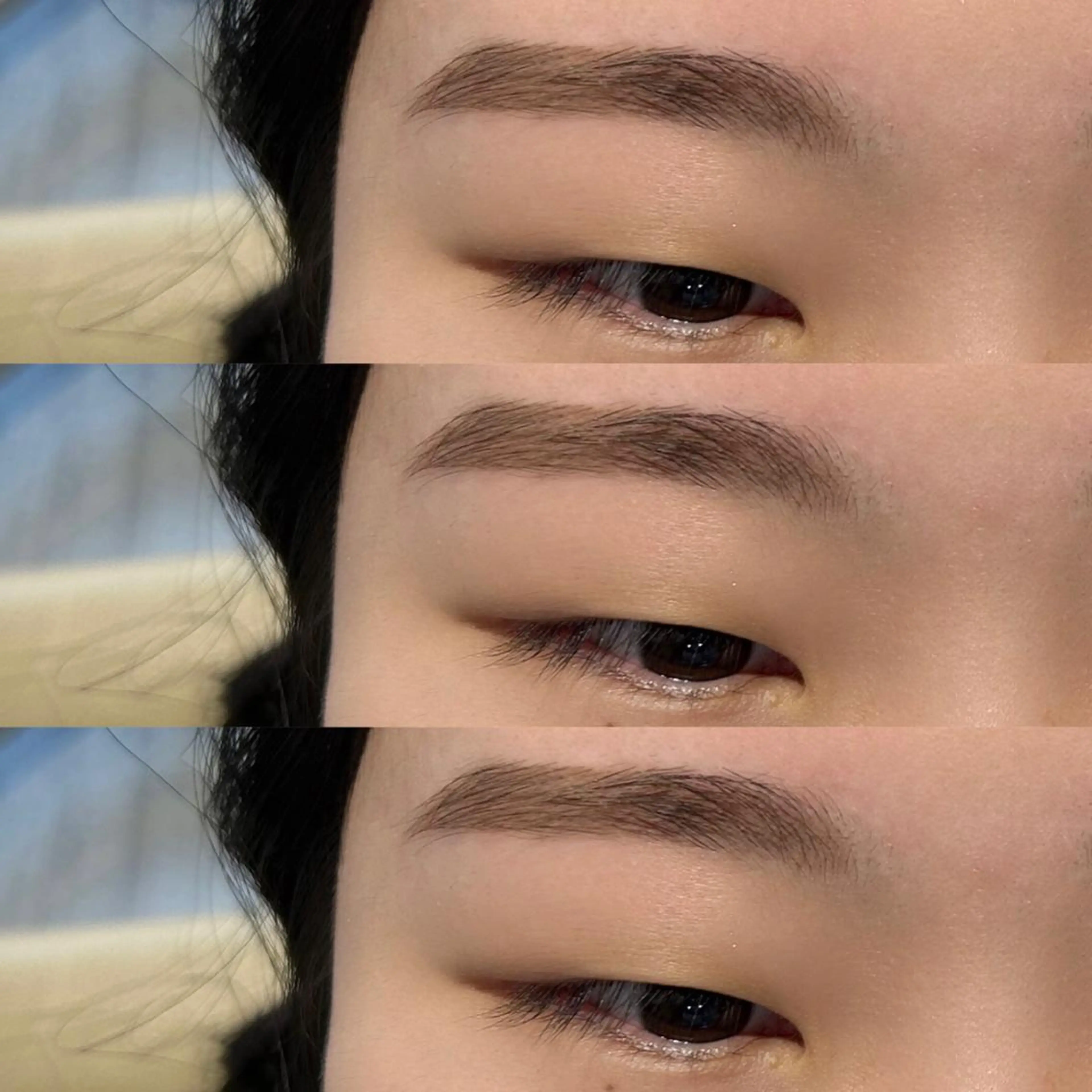 アイブロウ ワックス脱毛 眉カット 🎀🩶韓国風束感 エク/マナミ🪽のマツエク・マツパデザイン