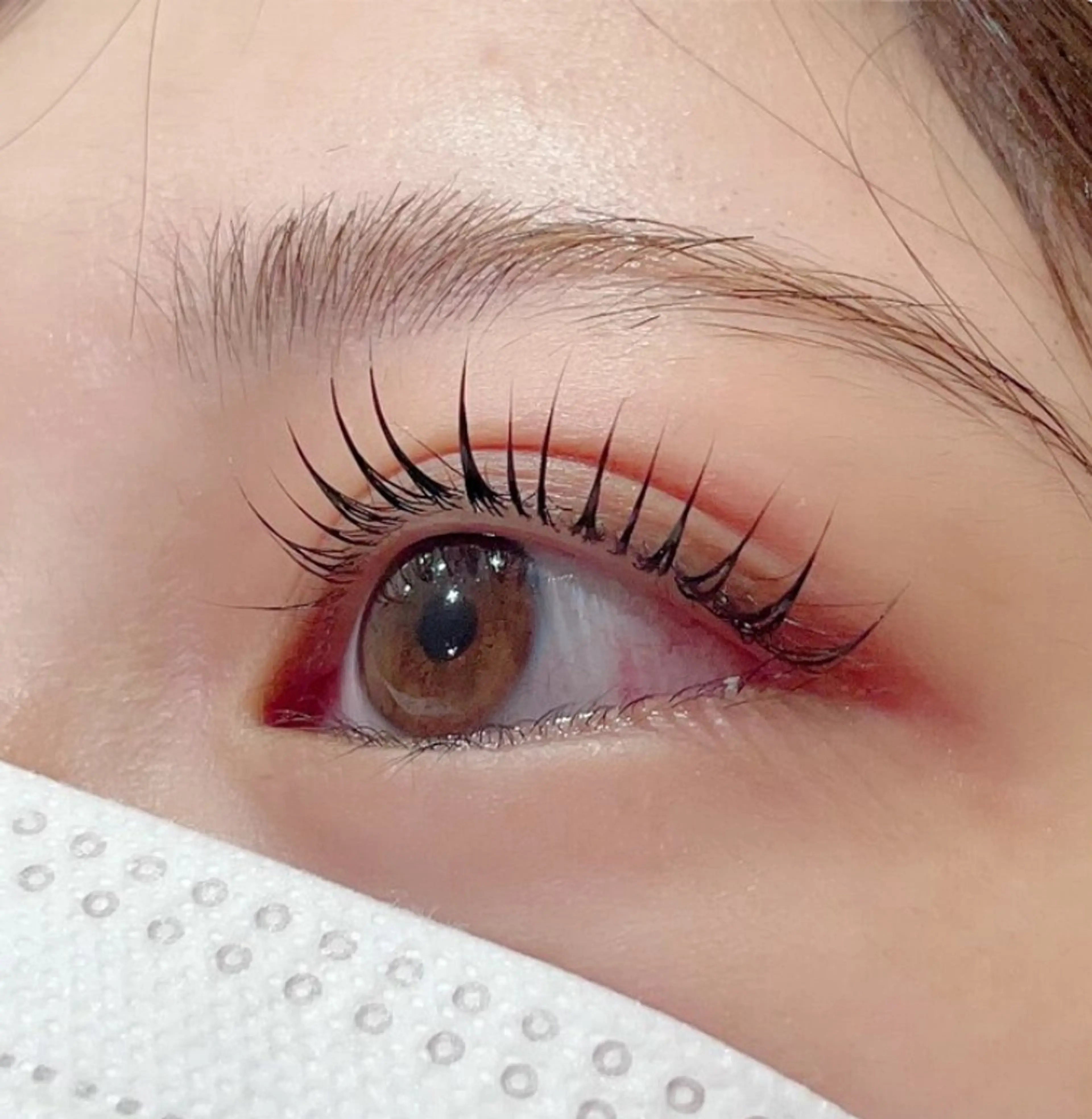 マツエク・マツパ Rinka🌷🩶 グレージュカラー🫧のマツエク・マツパデザイン