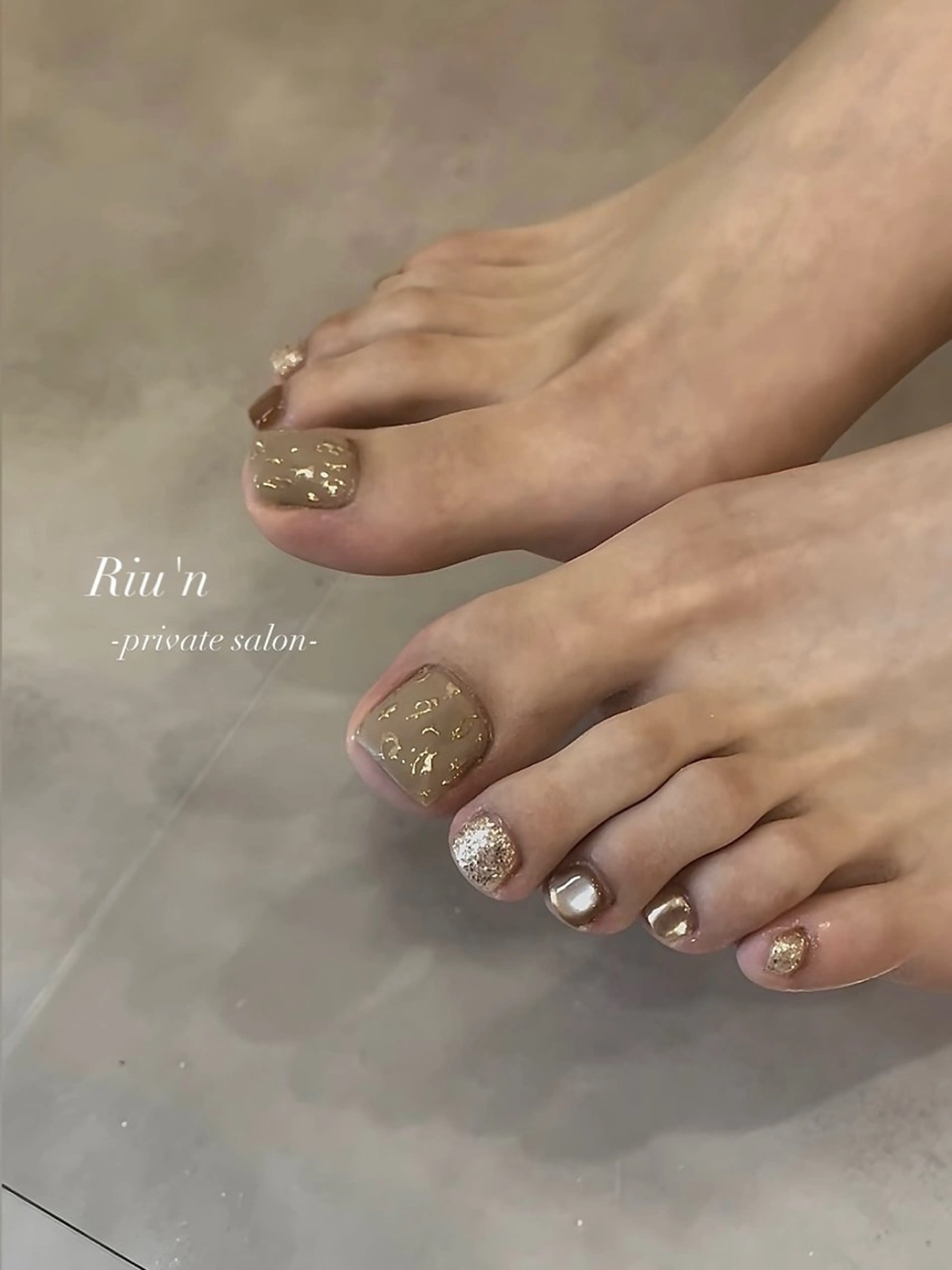 ネイル フットネイル Riu*n -private-のネイルデザイン