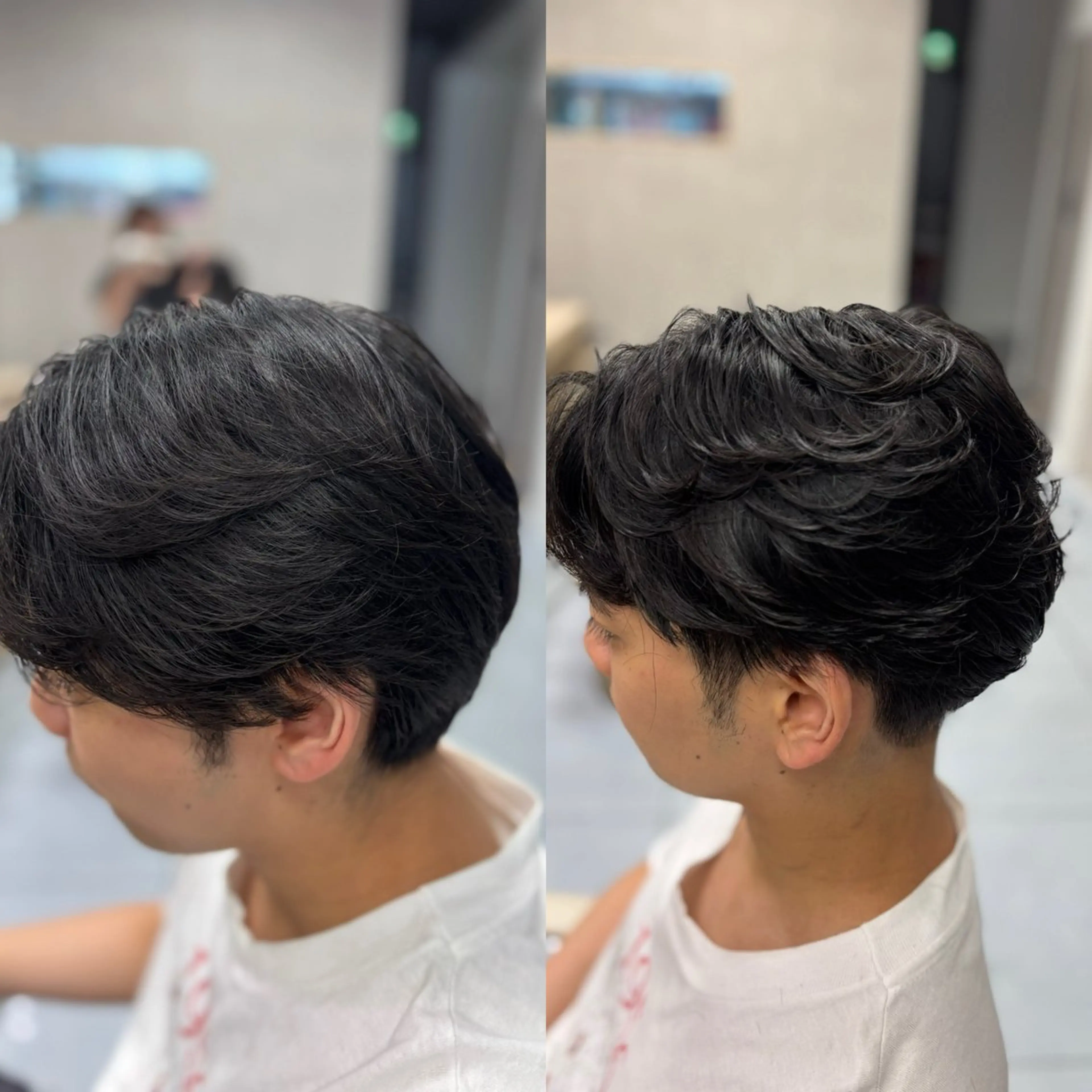 ショート パーマ メンズ カット パーマ メンズ特化韓国風 パーマスタイル/りんのヘアスタイル