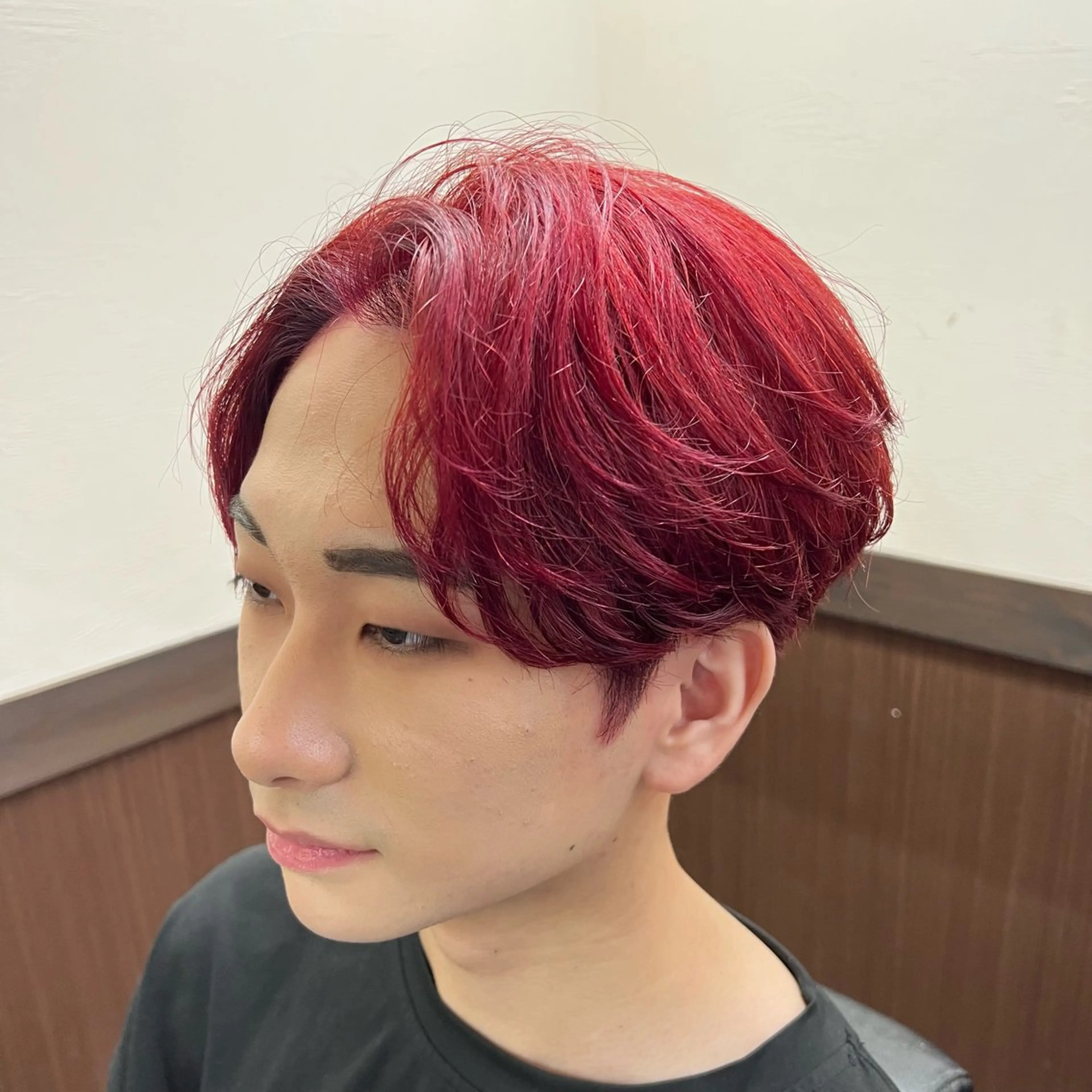 ショート カラー メンズ センターパート LAFF所属・土田 紘太のヘアスタイル