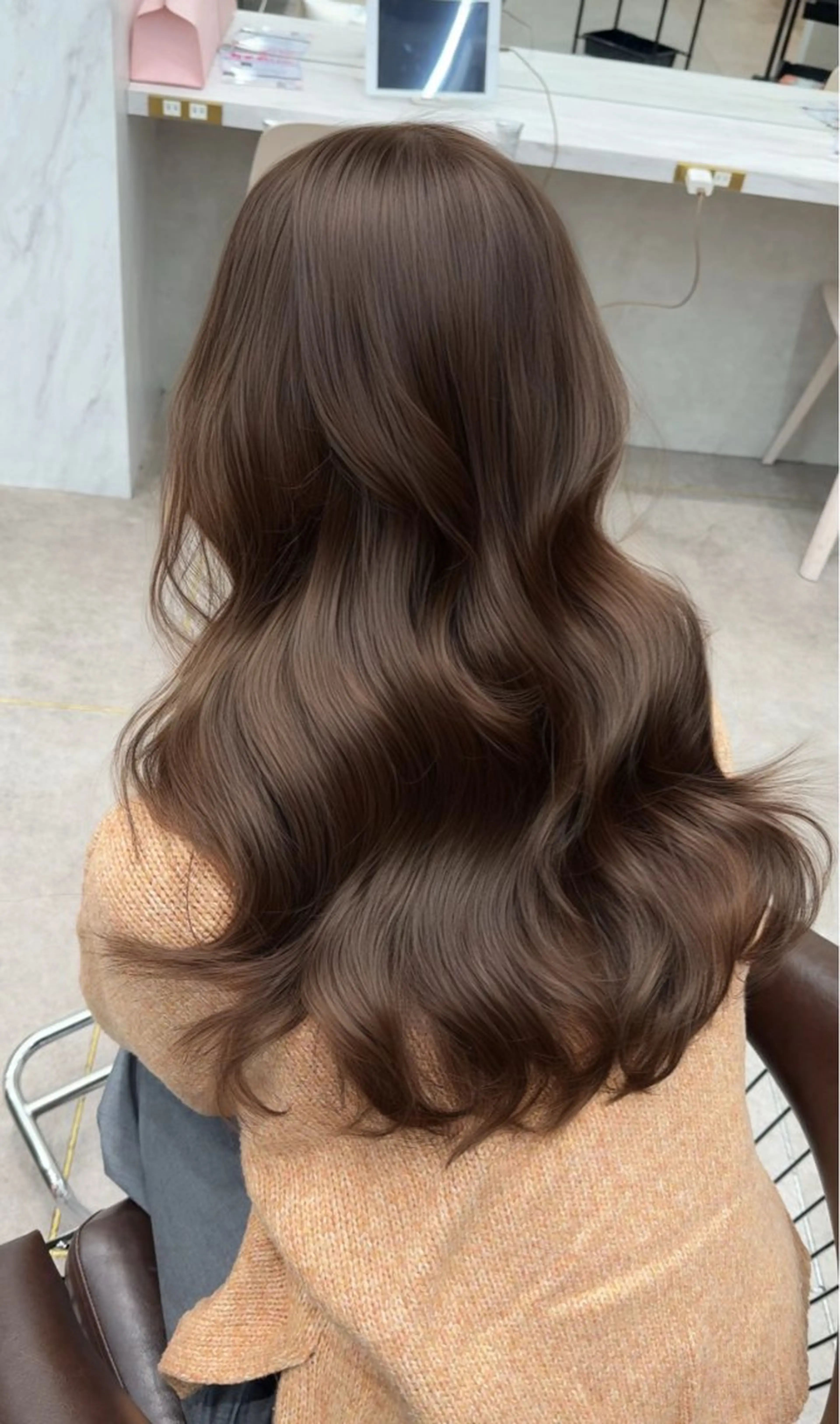 セミロング カラー カット ヘアカラー レイヤーダブルカラー KYONのヘアスタイル