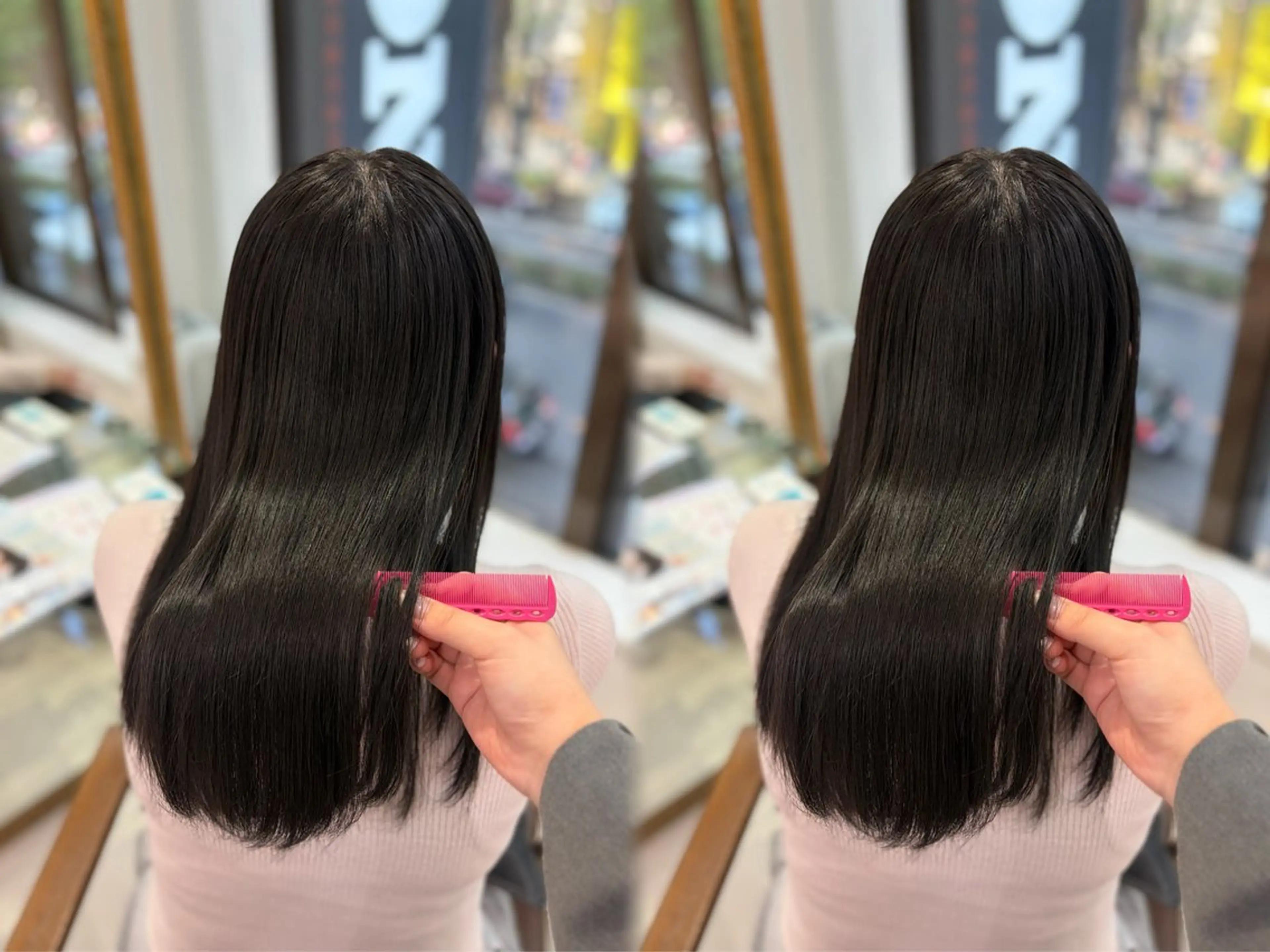 ロング 縮毛矯正 縮毛矯正 巻ける🫧縮毛矯正 💞はな🎀のヘアスタイル