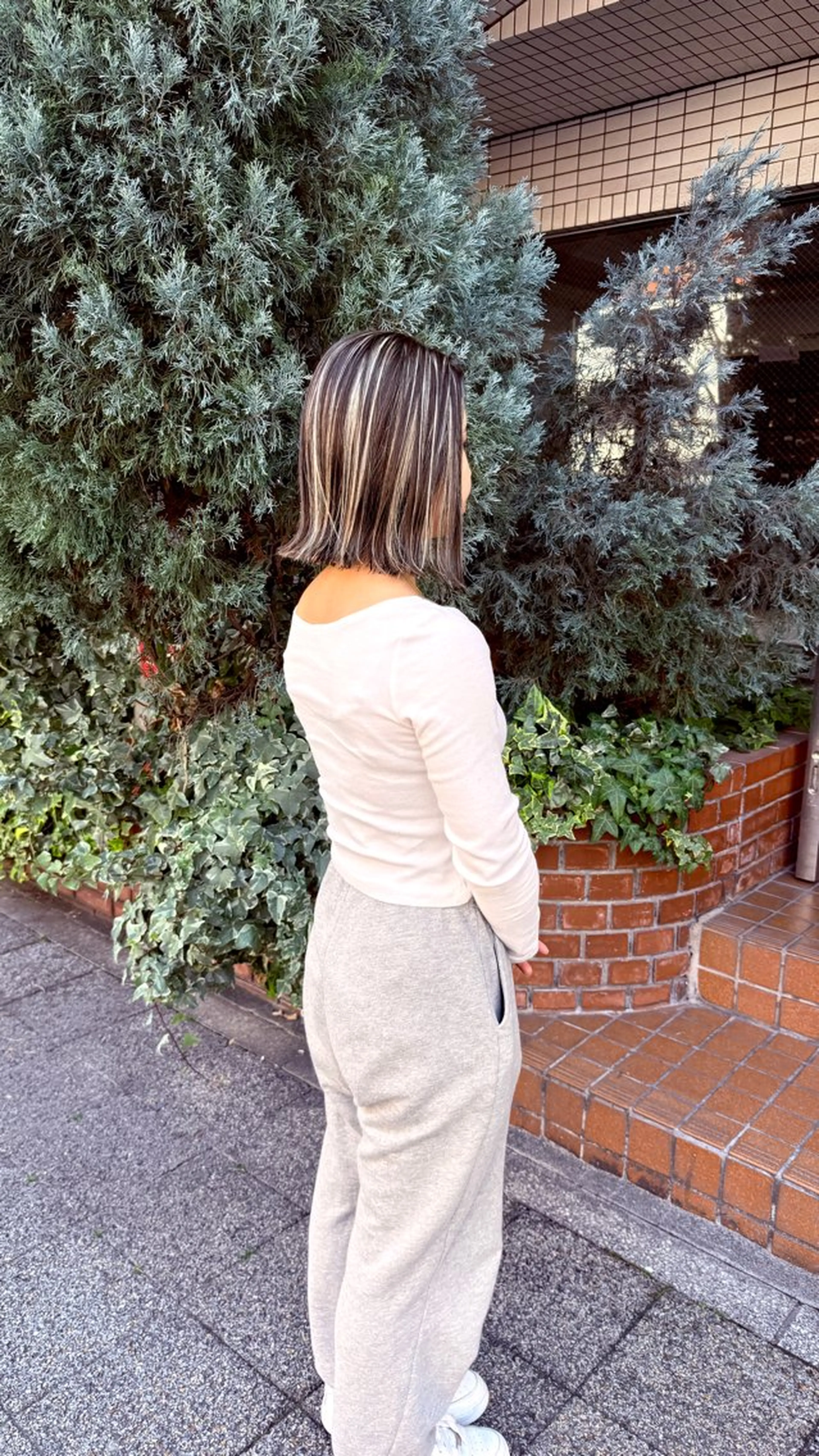 ミディアム カラー ハイライトカラー ボブ ハイライト ヘアカラー トリートメント 🌈ハイライト特化 🌈 🐶ノザワ🐶のヘアスタイル