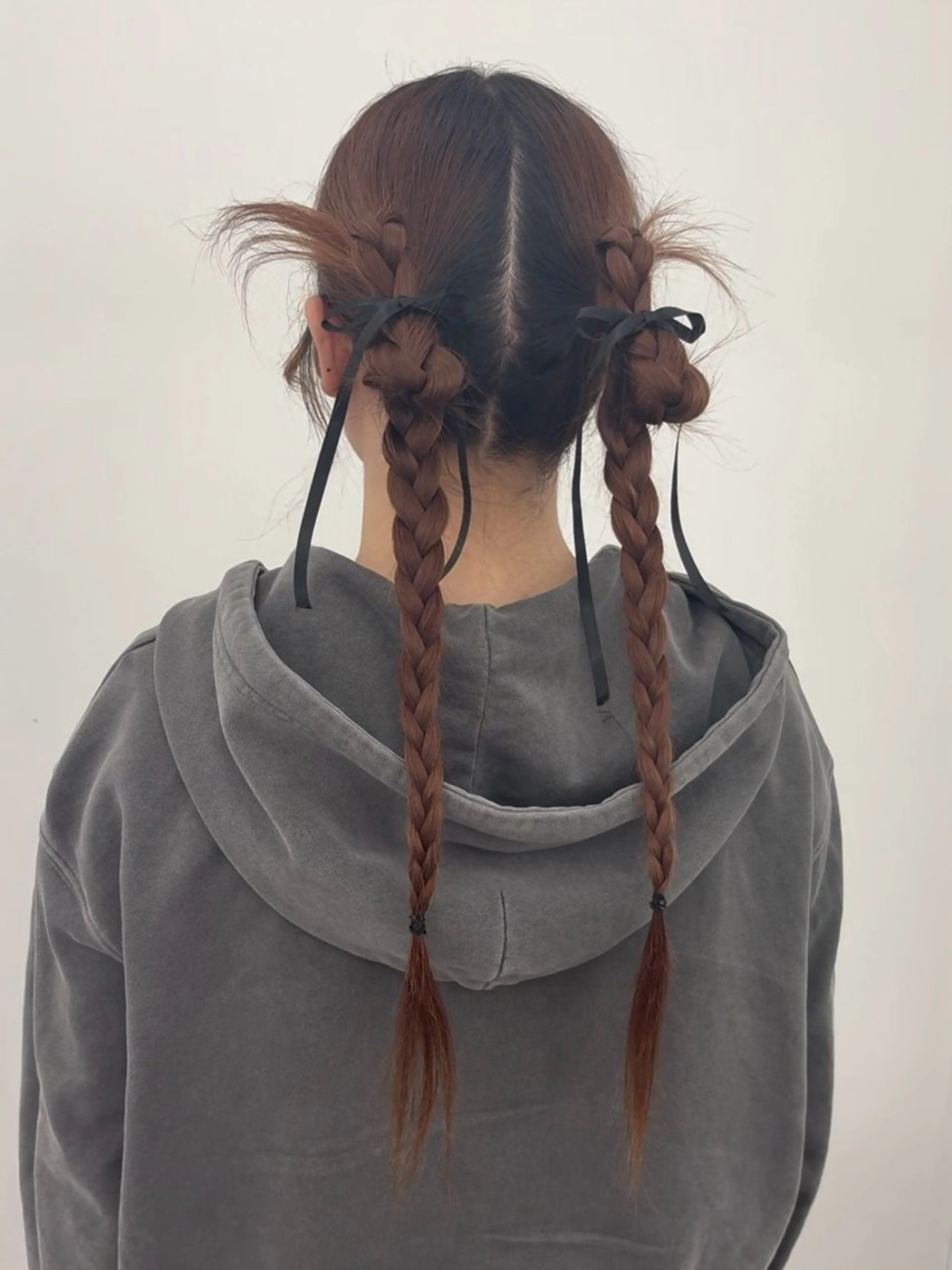 ロング ヘアアレンジ 韓国ヘア/レイヤー/ 顔まわり足立遥奈のヘアスタイル