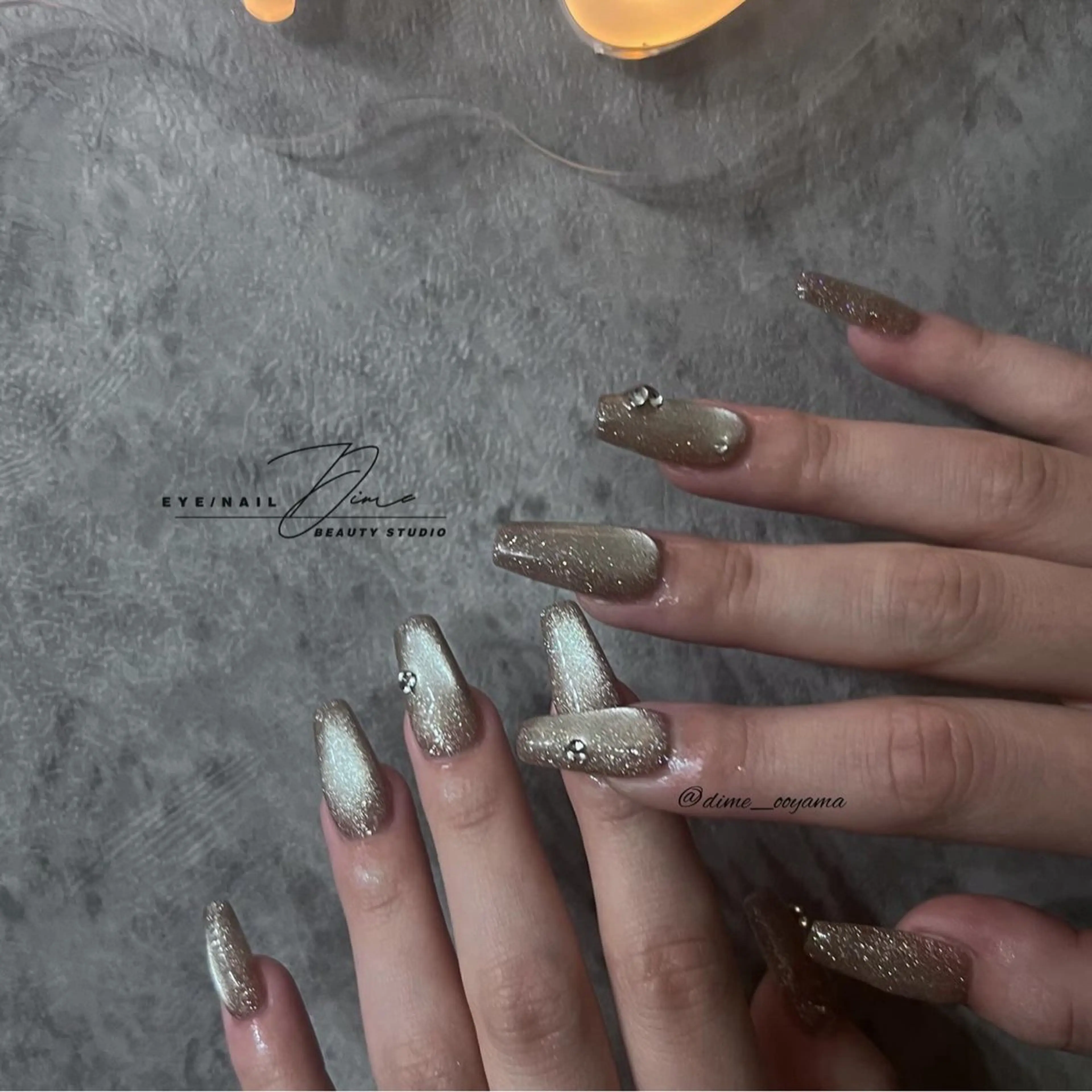 ネイル フラッシュネイル フラッシュマグ DIME OOYAMAのネイルデザイン
