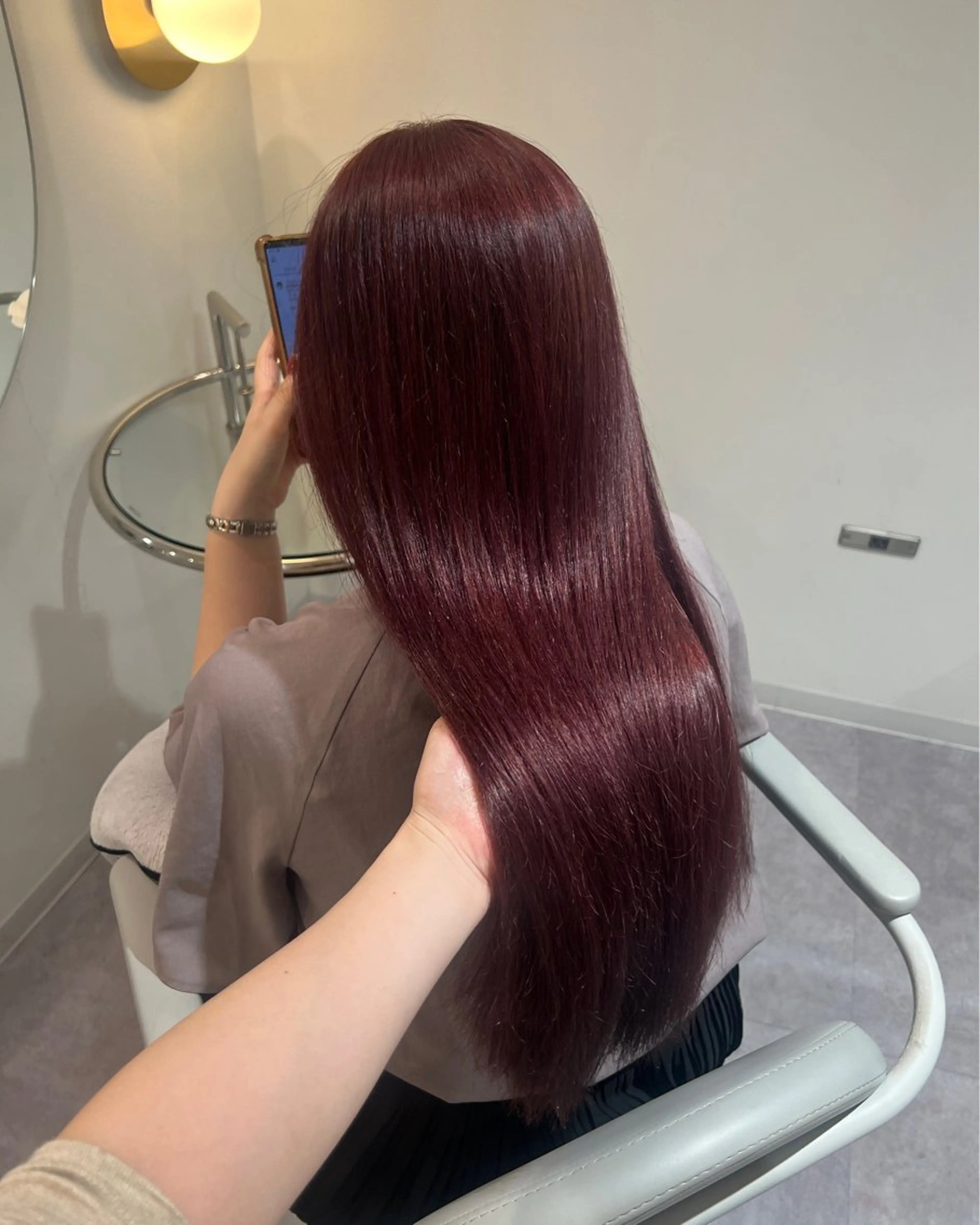 ロング ヘアカラー トリートメント 美髪✨艶髪✨髪質改善 カラー特化🌙鈴屋和のヘアスタイル